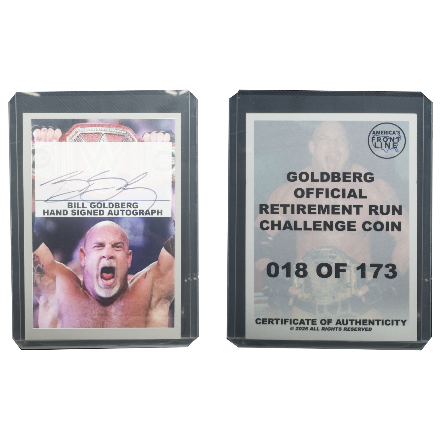 Official Bill Goldberg Retirement Run Coin for WWE fans