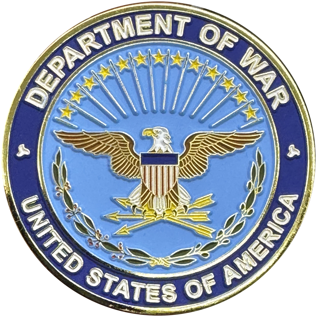 BL10-6 Secretary of War Pete Hegseth Challenge Coin honoring Midnight Hammer Department of War