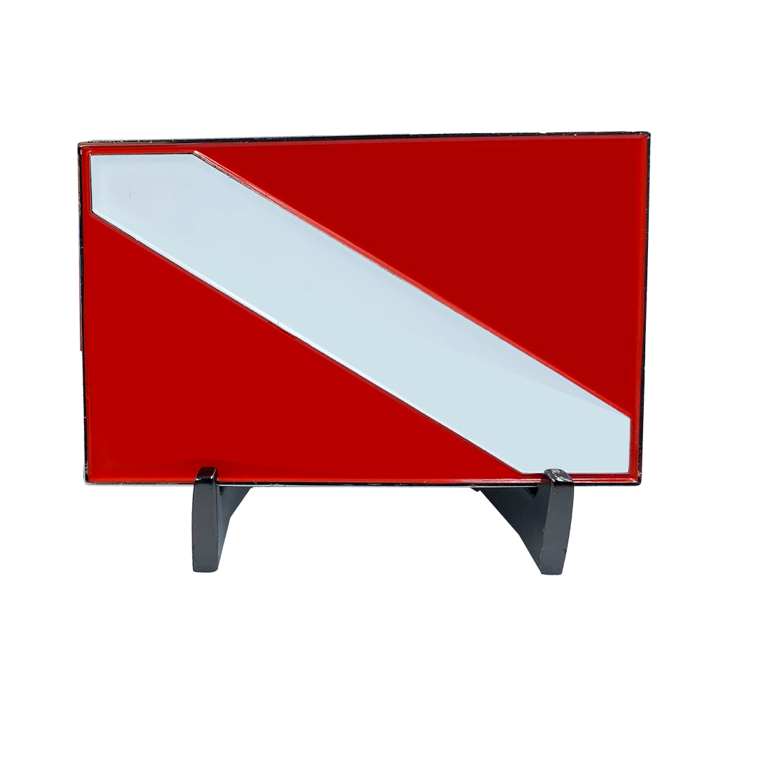 discontinued DD-008 Dive Flag Scuba Vehicle Auto Car Truck Emblem with adhesive back Diver Diving
