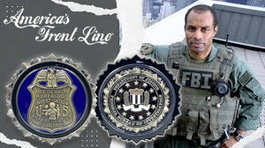 BL13-020 FBI Challenge Coin Special Agent Intel Analyst Federal Thin Blue Line