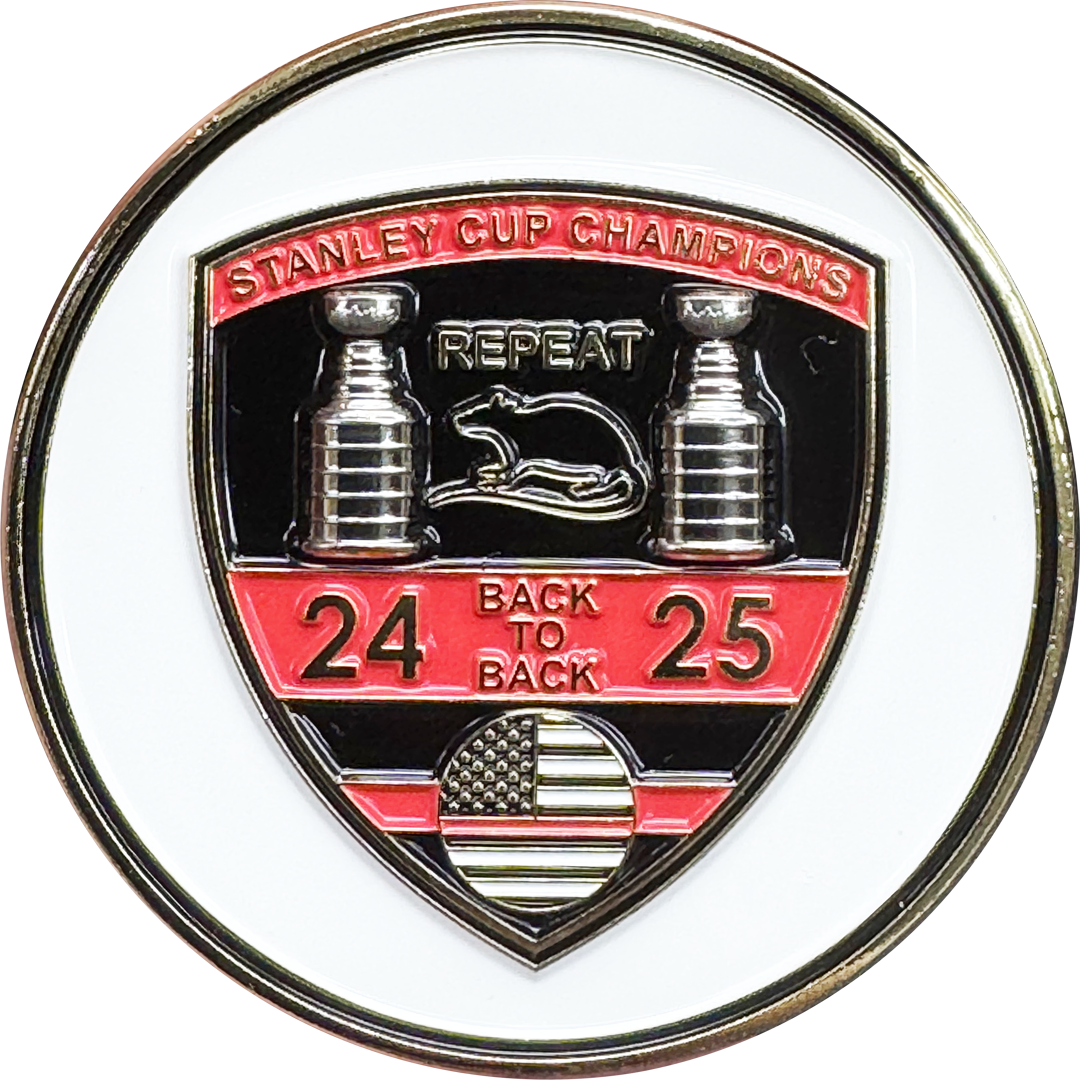 BL5-1 Panthers 2025 Stanley Cup Challenge Coin Hockey Sunrise Fire Department Davie Fire Miami-Dade Miami FHP Sunrise Fort Lauderdale Florida Thin Red Line