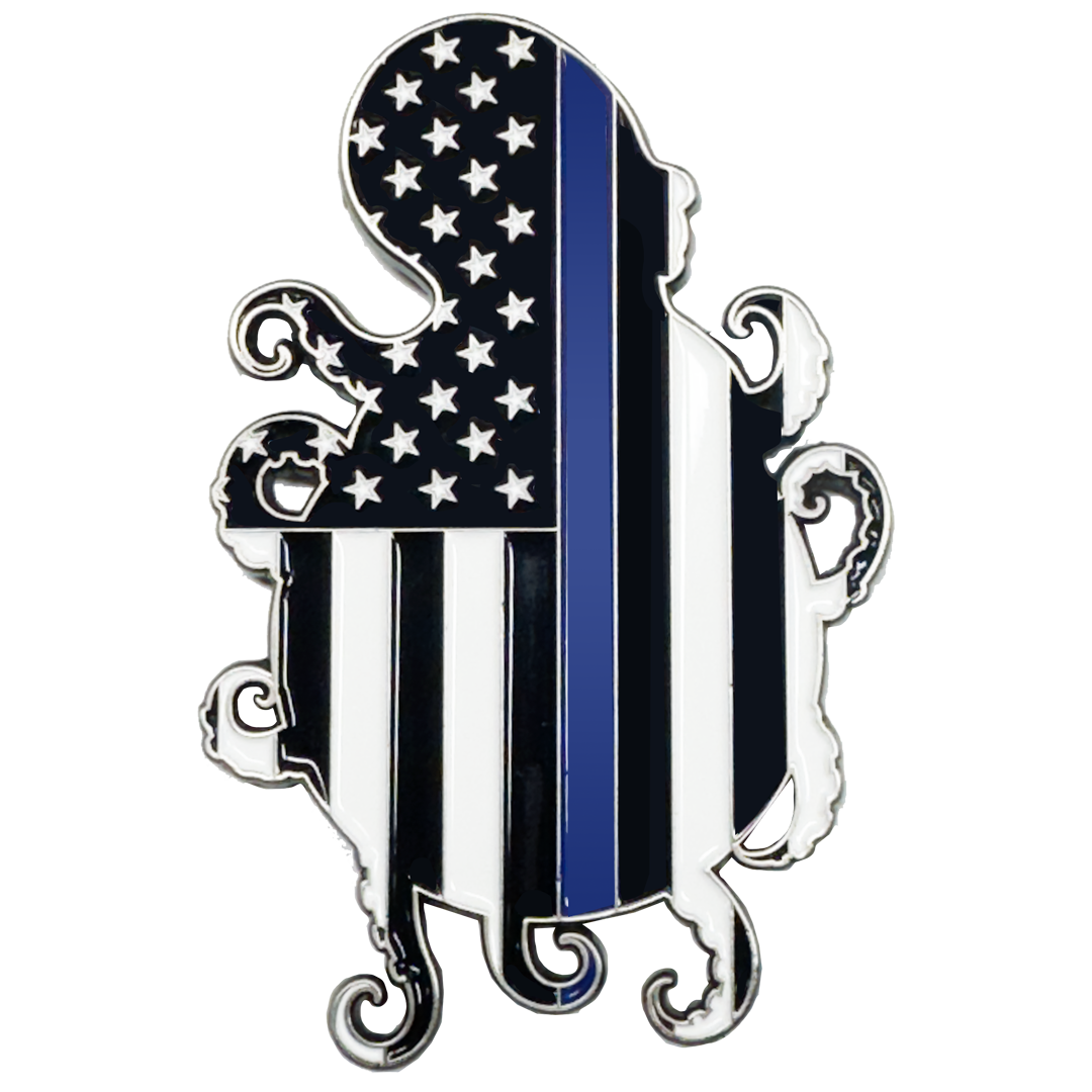 EL19-1 ICE Challenge Coin ERO DRO HSI Agent Octopus Alligator Alcatraz