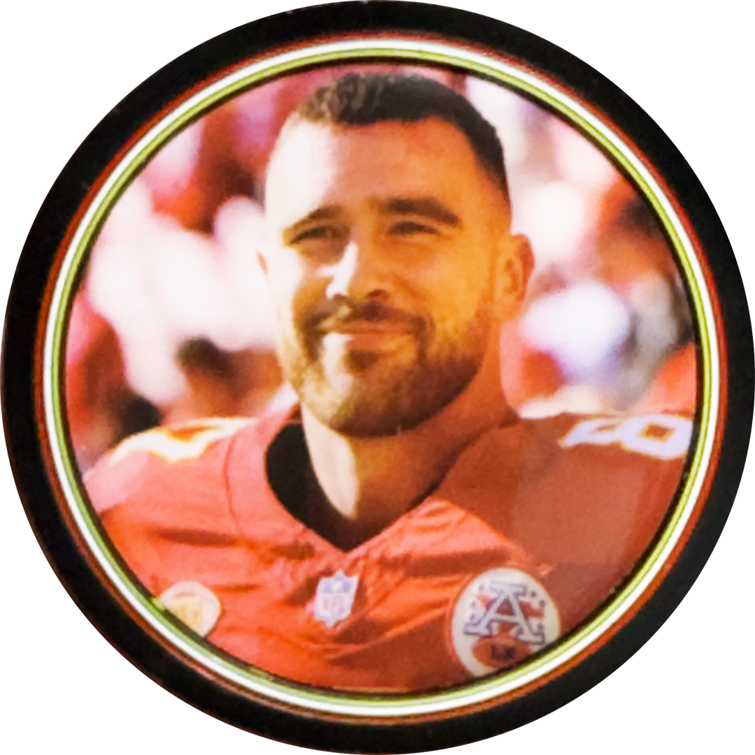 EL14-010 Taylor Swift and Travis Kelce Challenge Coin Taylor's Boyfriend Collectible for Swifties