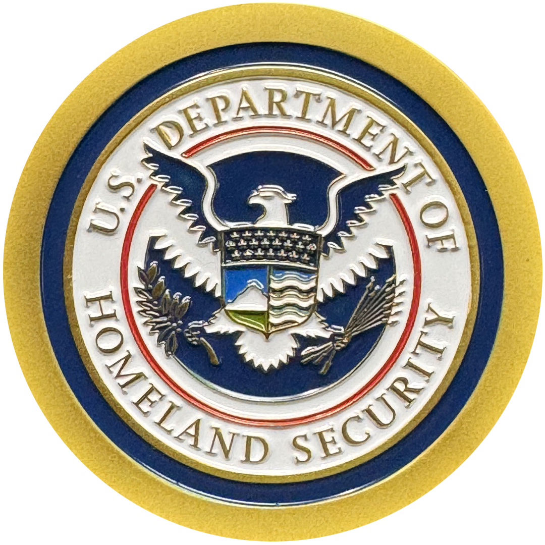 BL18-012 Alejandro N. Mayorkas Homeland Secretary Challenge Coin Saint Santo Mayorkas S1