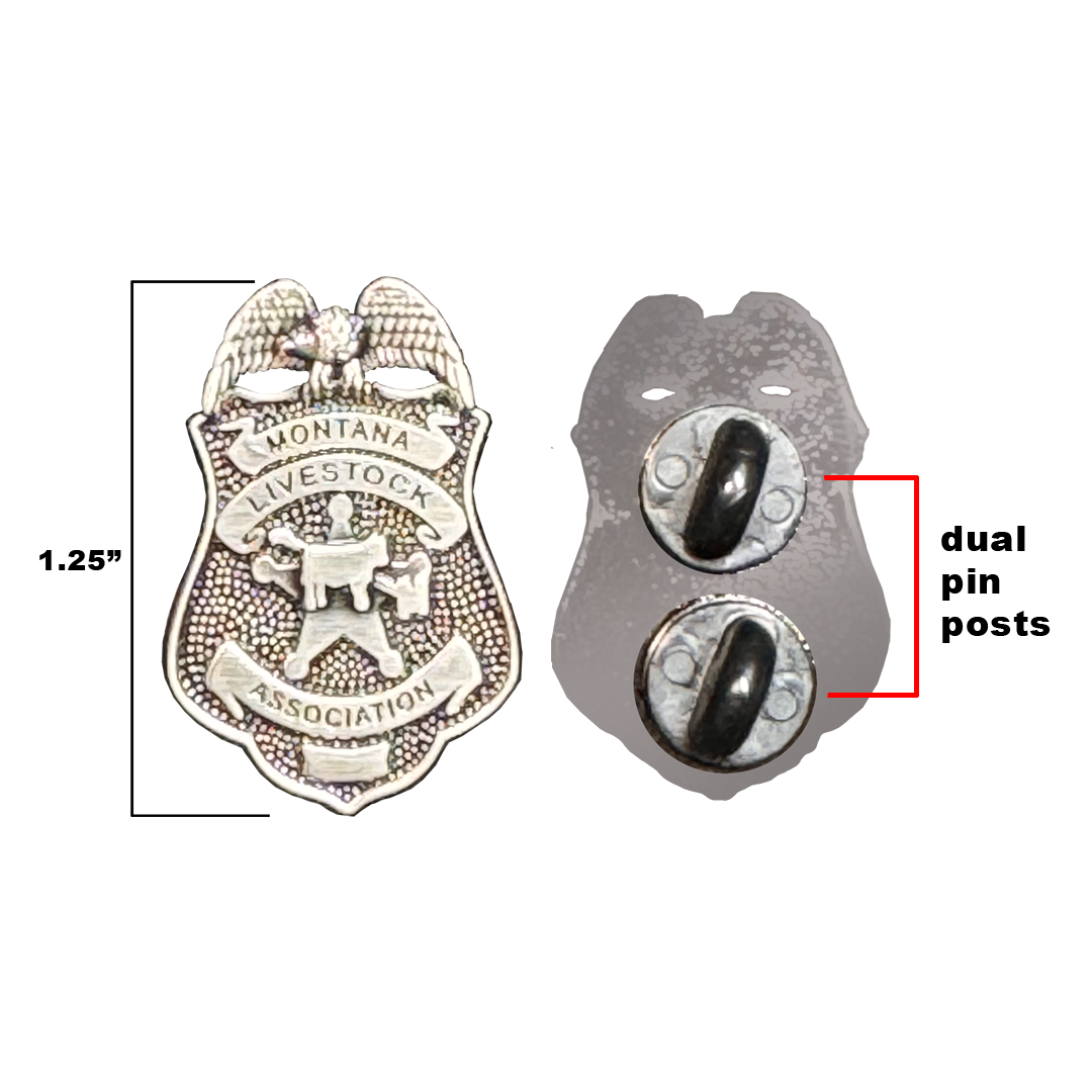 PBX-009-C Montana Livestock Association Yellowstone Commissioner Dutton lapel pin