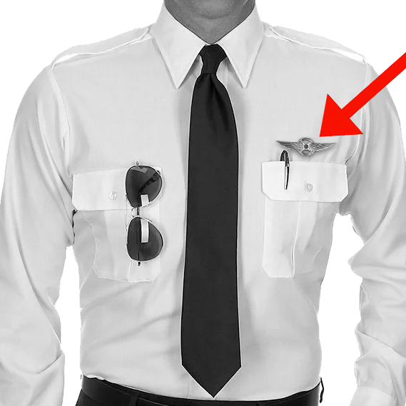 BL4-018 Full size Silver UAS FAA Commercial Drone Pilot Wings pin