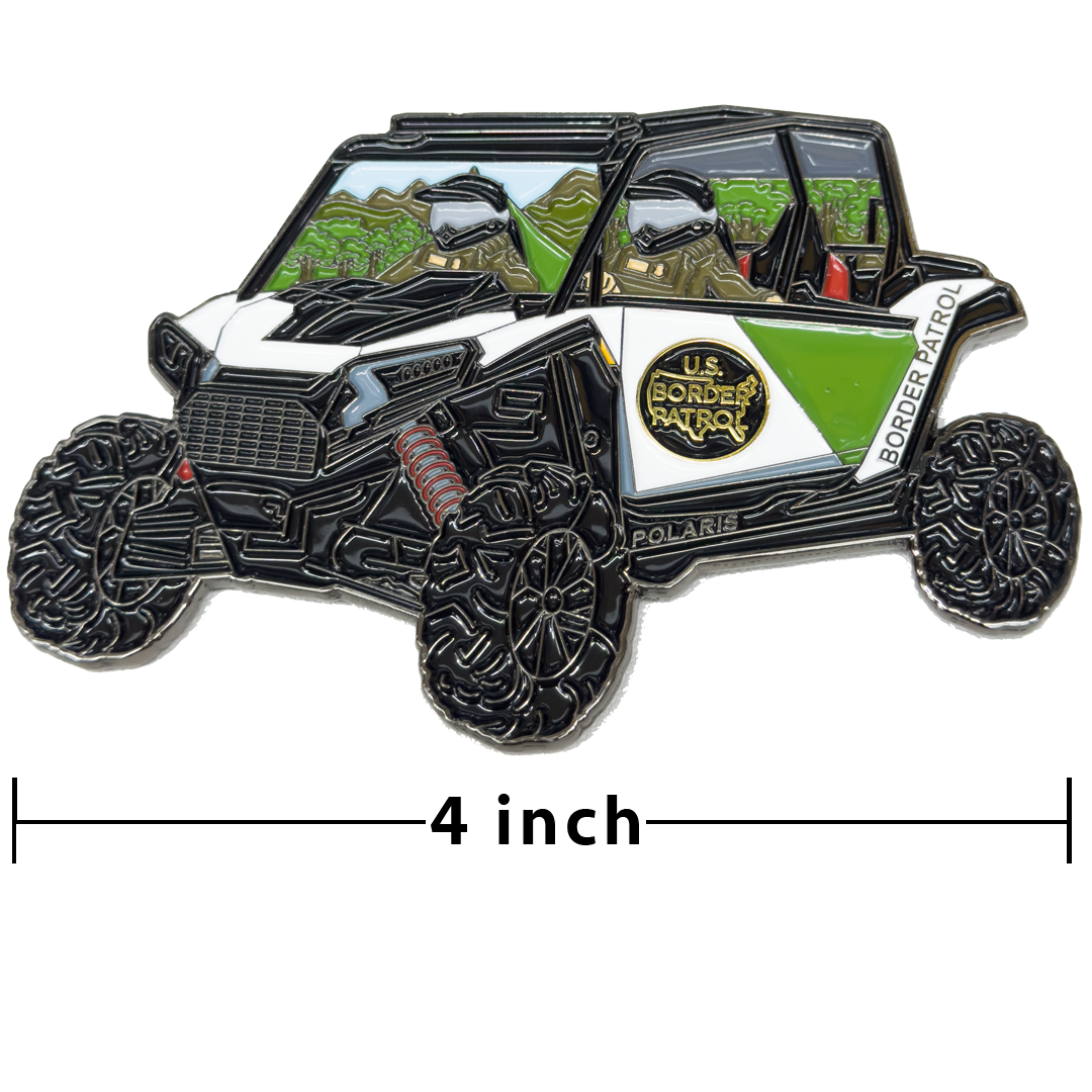 EL18-15 challenge coin for CBP Border Patrol UTV Truck Police Challenge Coin Honor First