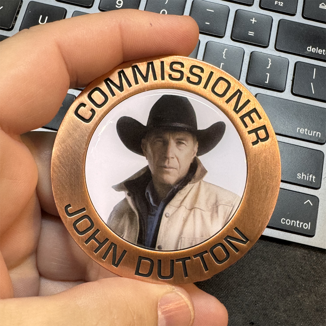 BL18-008 Montana Livestock Association Agent Challenge Coin Yellowstone Commissioner Dutton