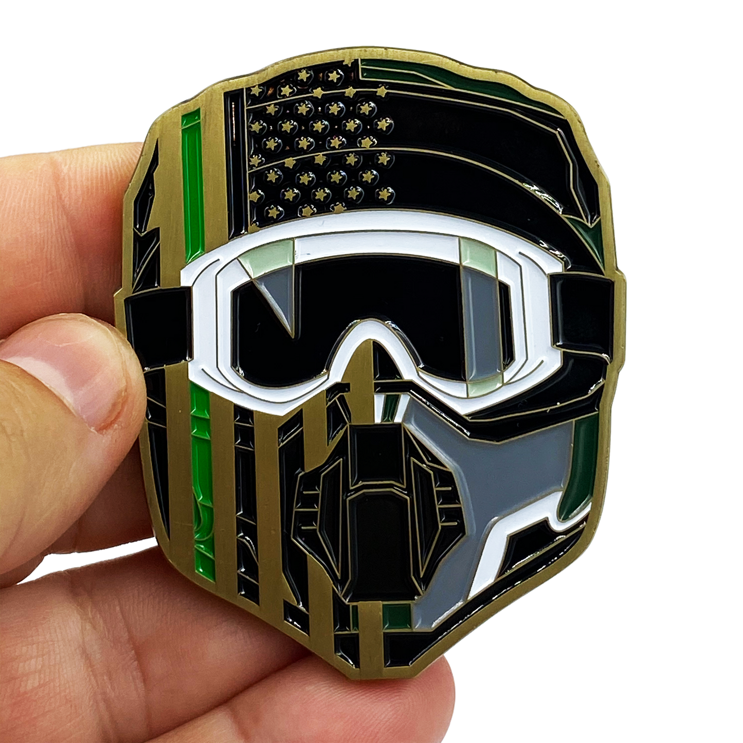 CL11-02 Border Patrol ATV Patrol Agent CBP Challenge Coin Thin Green Line