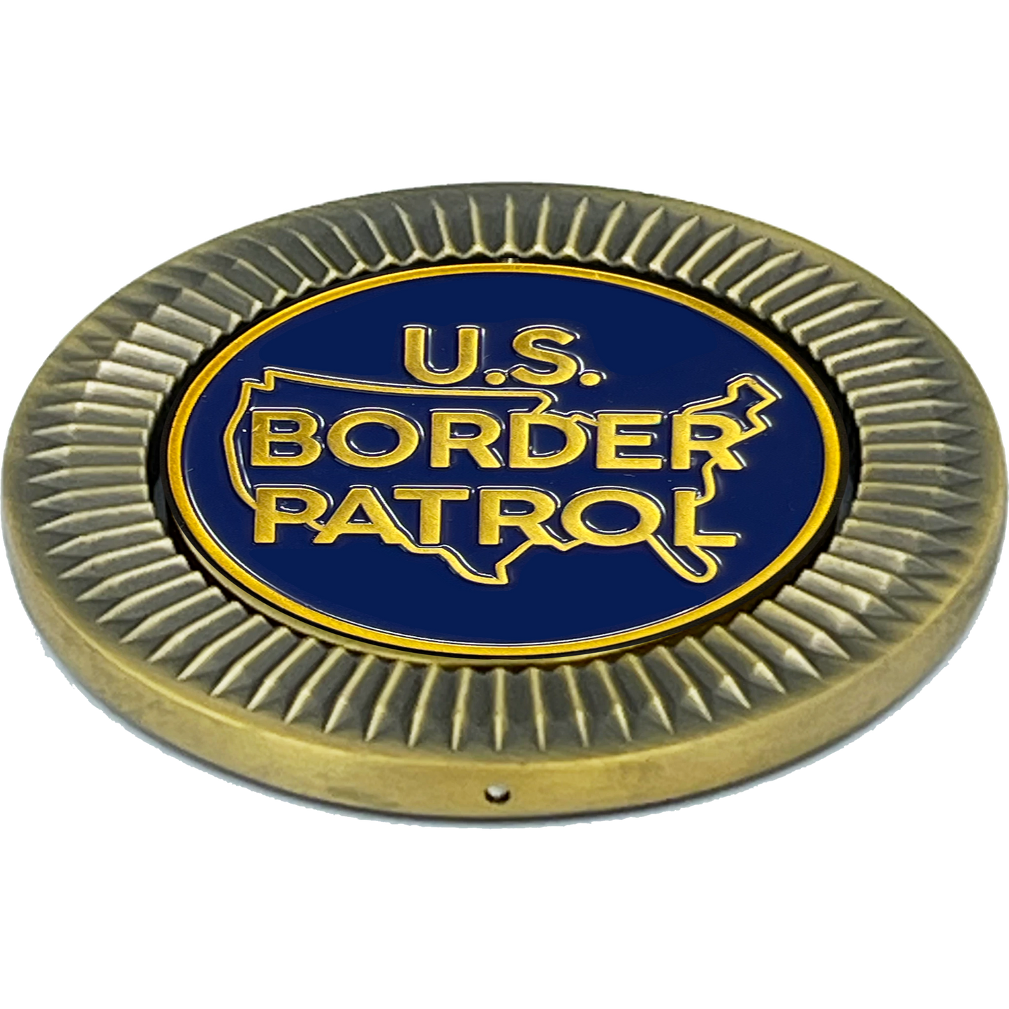 Discontinued BL16-007 CBP Border Patrol Agent BP Agent Spinner Challenge Coin Honor First Thin Green Line