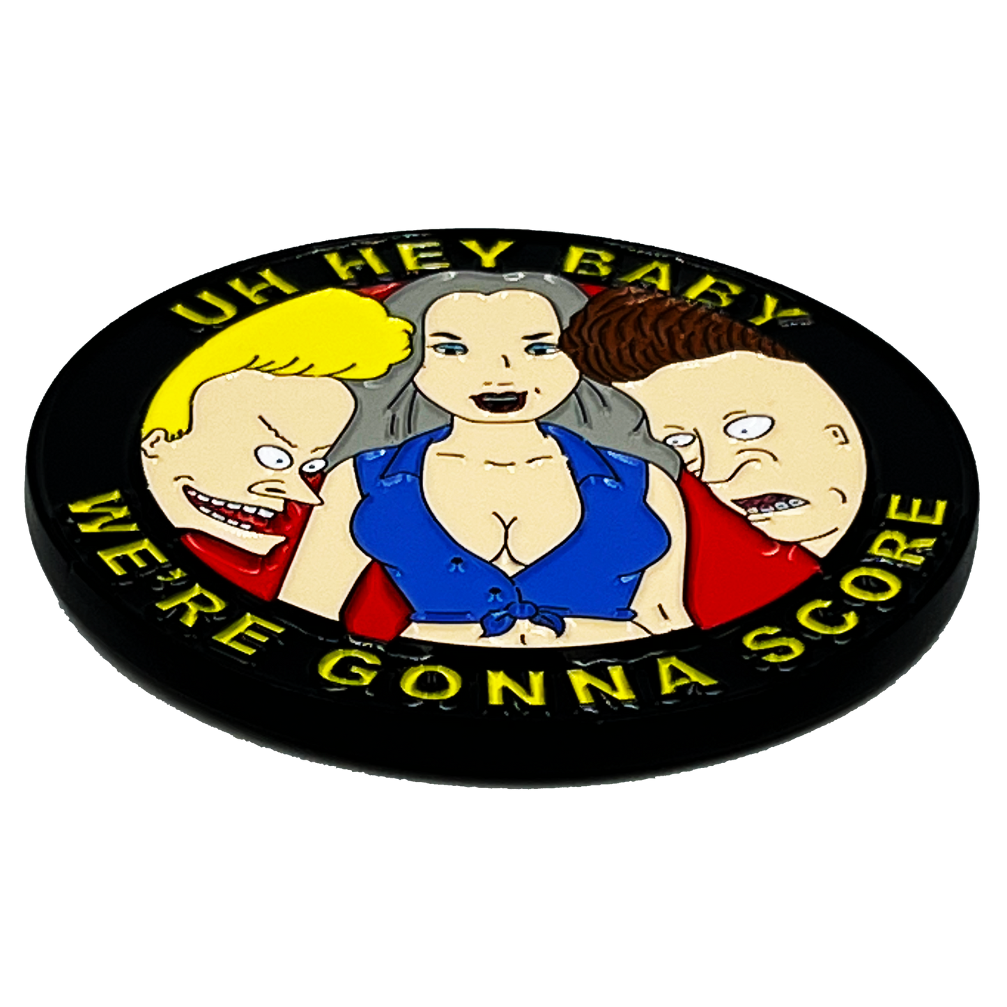 DL13-001 BANG MILFS Challenge Coin not thin blue line or Police just a funny joke gag gift for NYPD LAPD FBI CBP