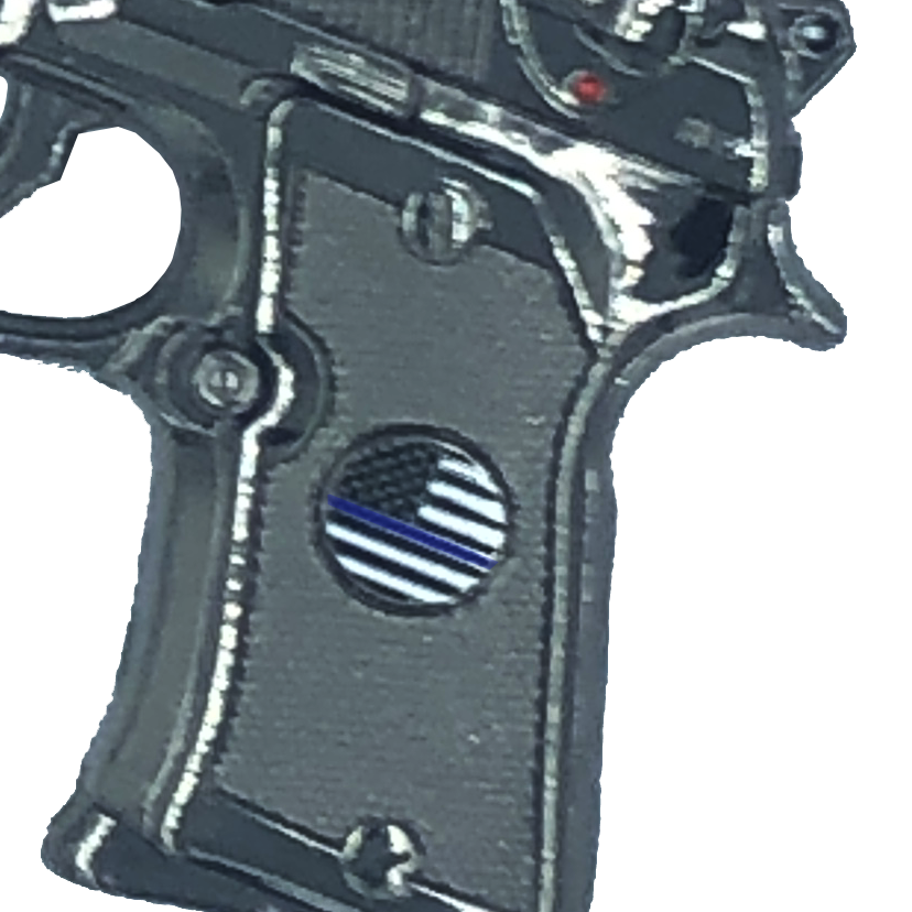 F-010 Thin Blue Line Beretta Challenge Coin Police Medallion Border Patrol Immigration CBP