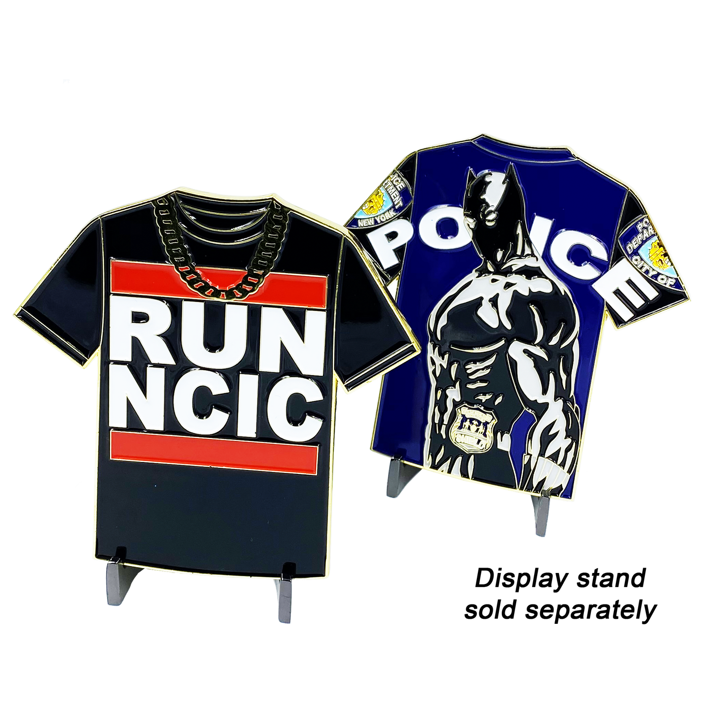 FF-020 Black Panther RUN NCIC NYPD Shirt Challenge Coin Medallion large 3.5 inch