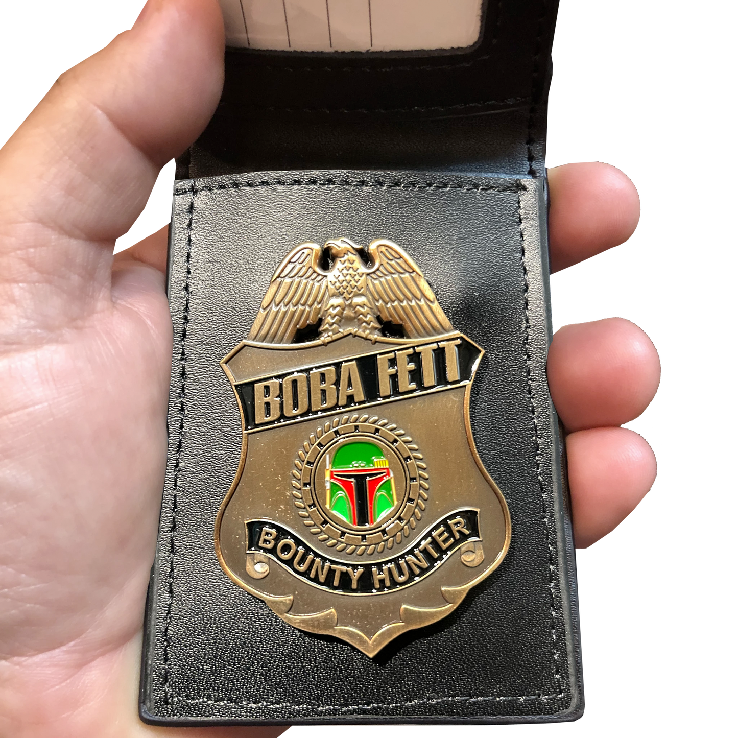 BL17-013 Bounty Hunter movie prop full size wallet