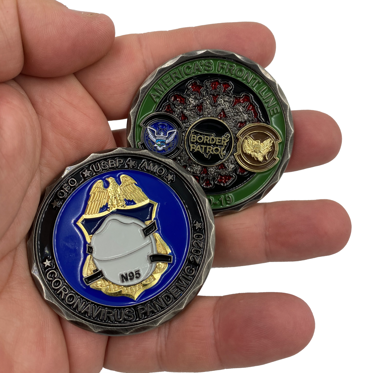 discontinued CL2-09 CBP Border Patrol Field Ops Air and Marine AMO 2020 Challenge Coin