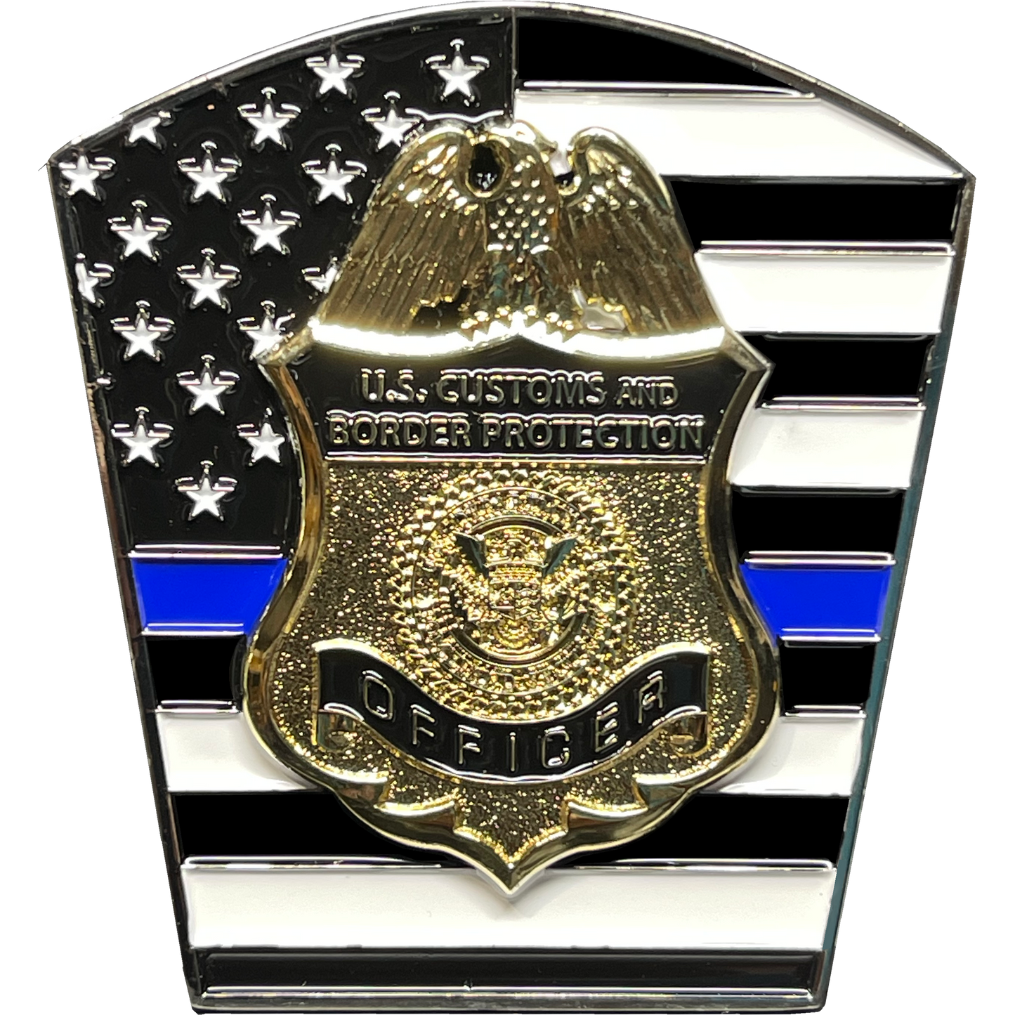 BL17-007 CBP Officer SRT Operator CBPO Field Operations Thin Blue Line Challenge Coin