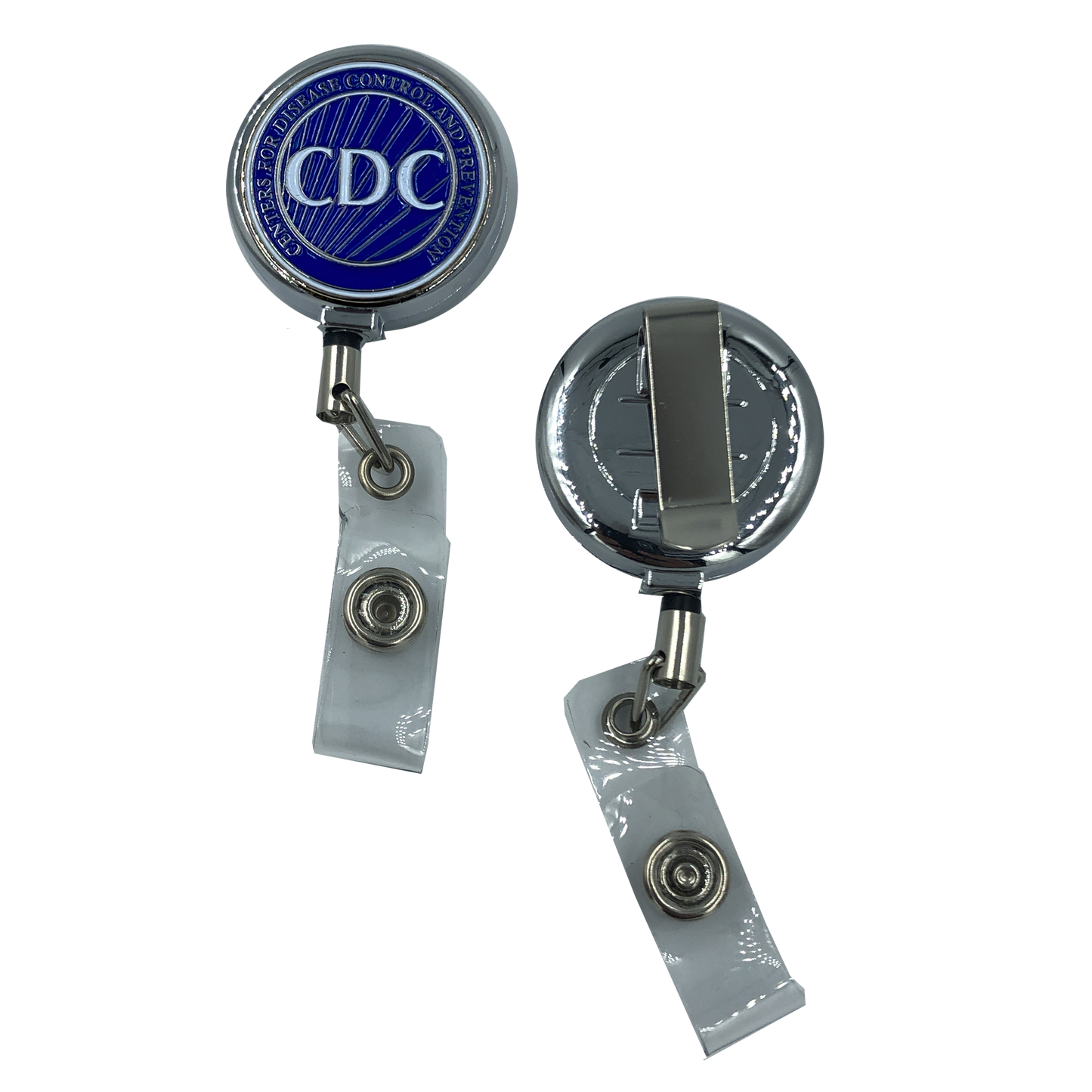 CL-008 CDC Metal ID Reel retractable ID Card Holder