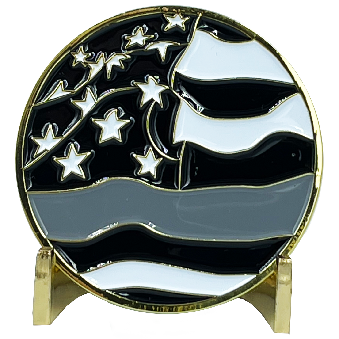 EL7-06 CDCR Prison California Correctional Officer CO Corrections Strike Team Thin Gray Line Challenge Coin