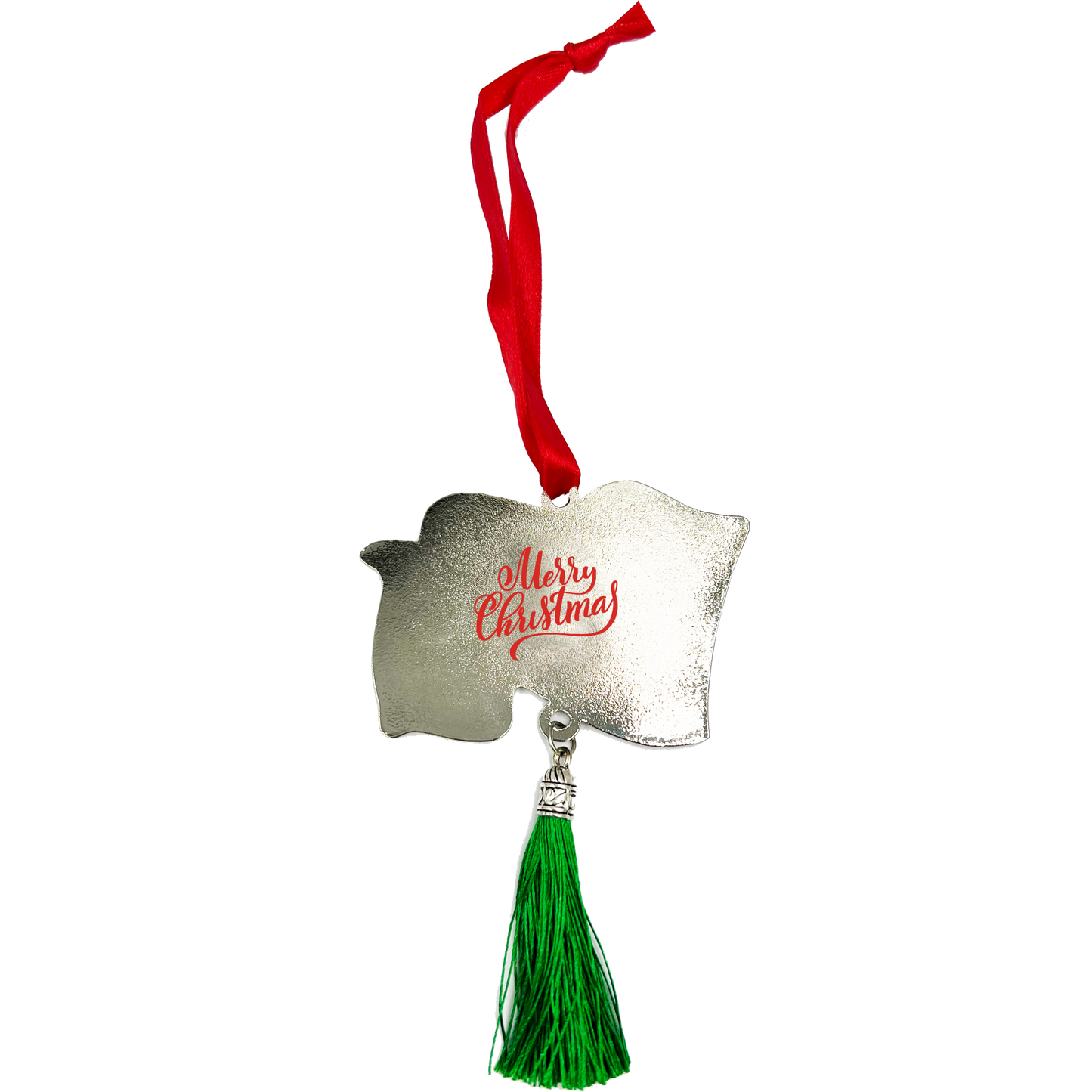 GL2-020 Thin Green Line Flag Merry Christmas Ornament Border Patrol Marines Army Military Deputy Sheriff