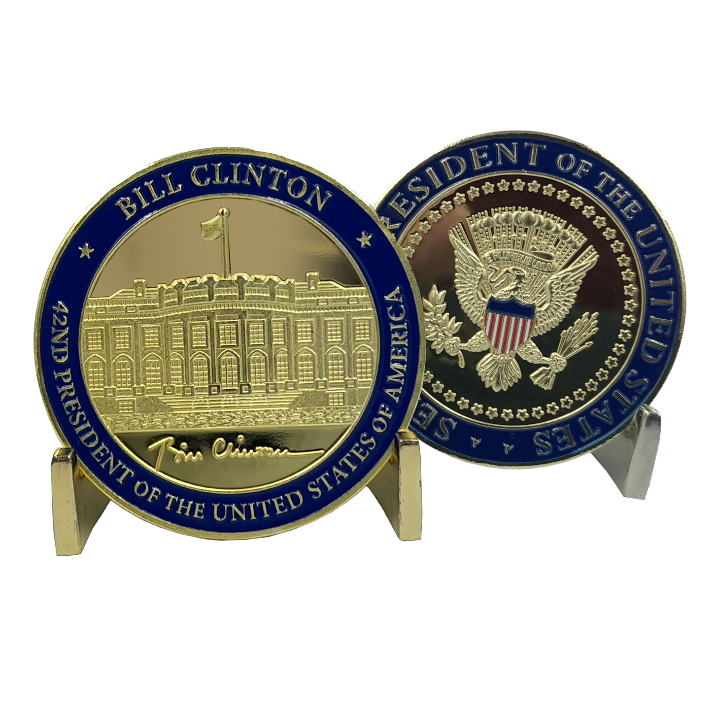 EL3-002 42nd President Bill Clinton Challenge Coin White House POTUS William Clinton coin