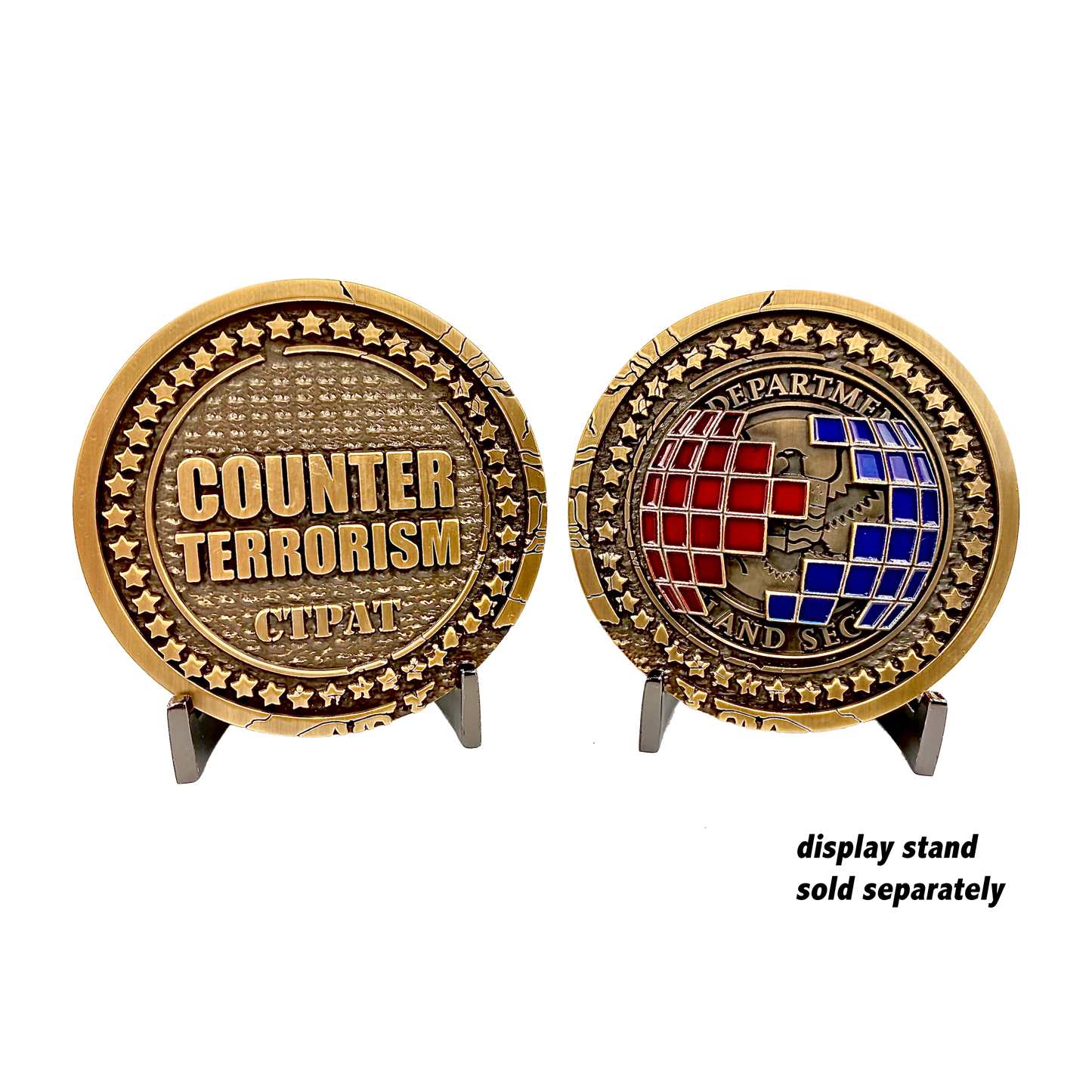 discontinued GG-003 Counter Terrorism Challenge Coins CBP C-TPAT CTPAT TRADE