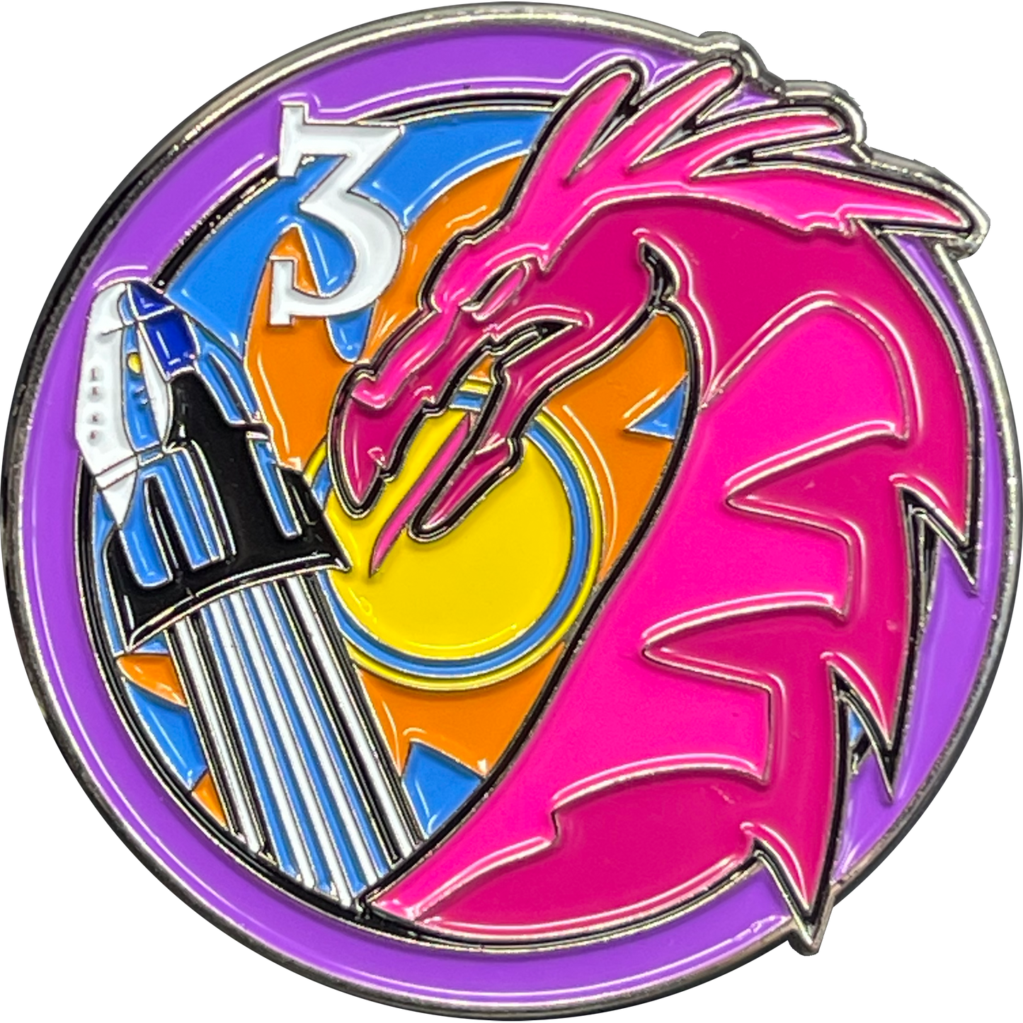 BL16-013 SpaceX Crew Dragon Mission 3 Mission Three patch PIN NASA Crew-3 Space X