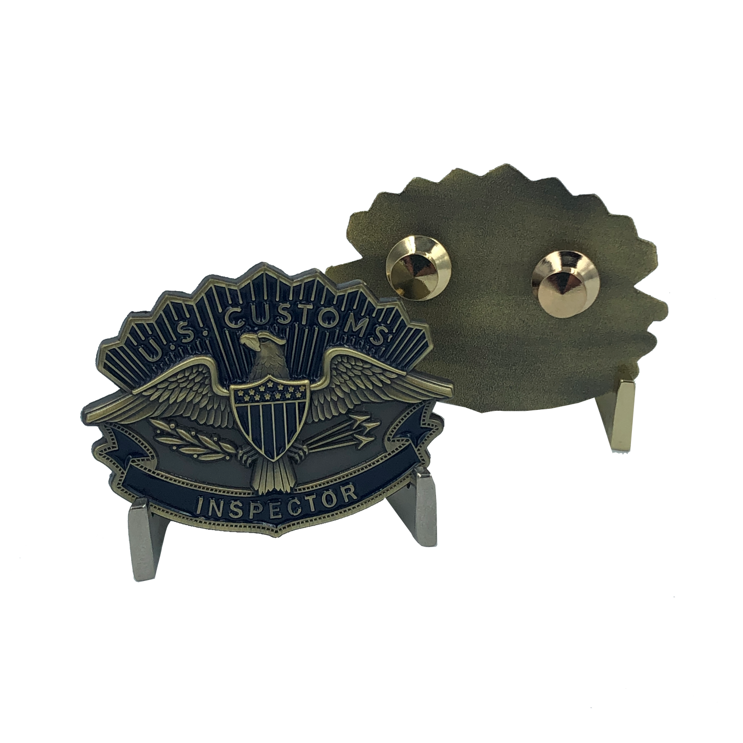 I-008 BLUE Legacy Customs Hat Device "Crow" pin