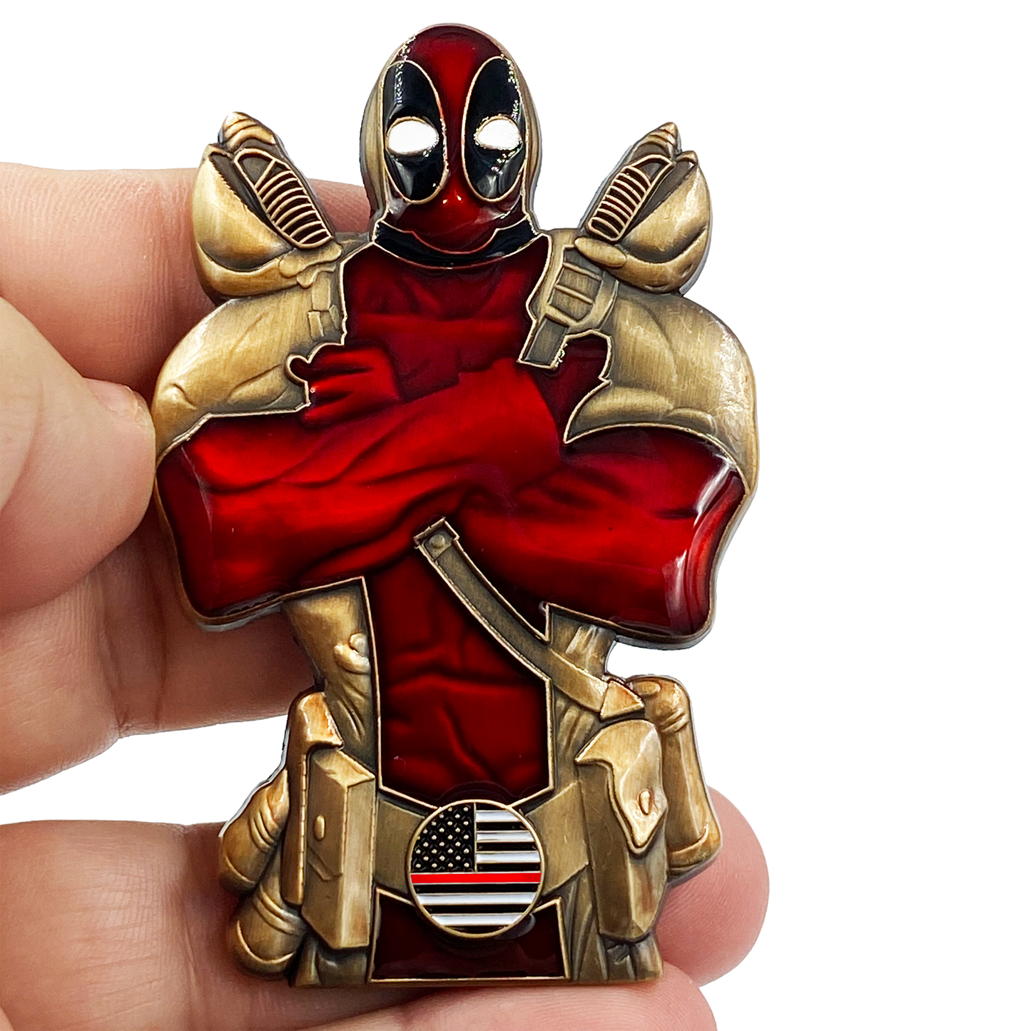 DL7-08 for Deadpool inspired Fire Fighter Thin Red Line Fireman FireFighter Department