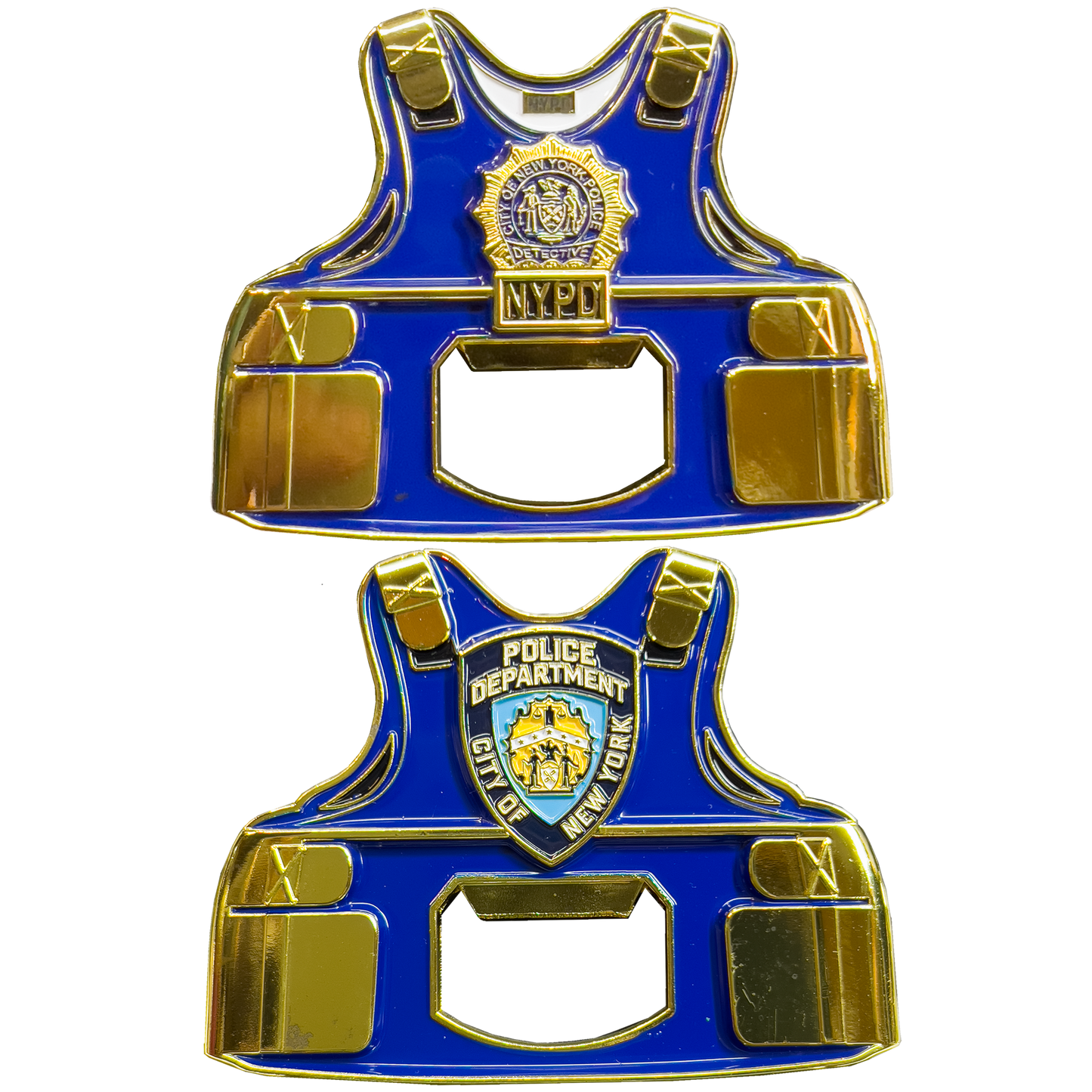 GL9-003 NYPD New York City Police Detective Bottle Opener Challenge Coin