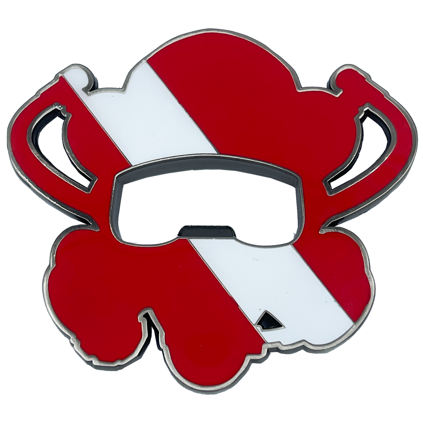BL14-002 SCUBA Diver Bottle Opener Challenge Coin Dive Flag