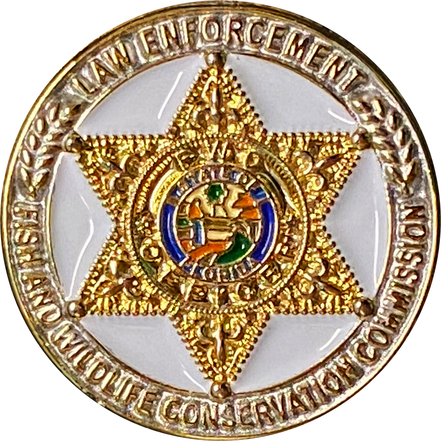 CL2-14 Florida Fish and Wildlife Conservation Commission Pin with deluxe spring loaded clasp Centers FWC Police