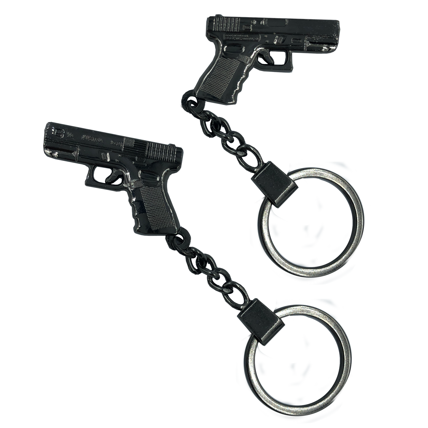 CL5-004 Black nickel plated challenge coin keychain NYPD FBI DEA CBP Secret Service Police