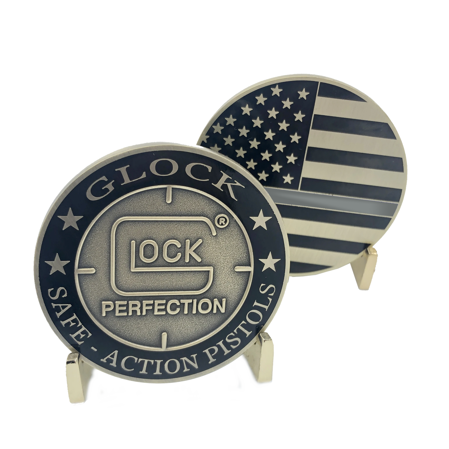 CL15-12 Thin Gray Line Police Challenge Coin Corrections Correctional Officer