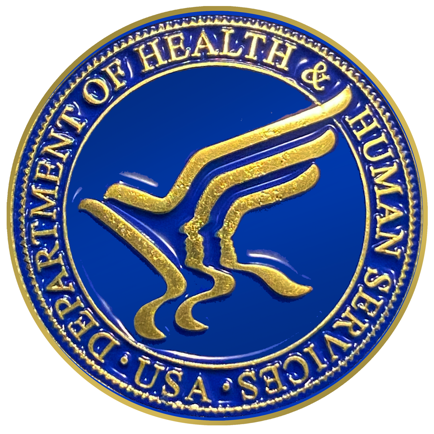 CL-LL HHS Pin and deluxe spring loaded clasp Department of Health & Human Services