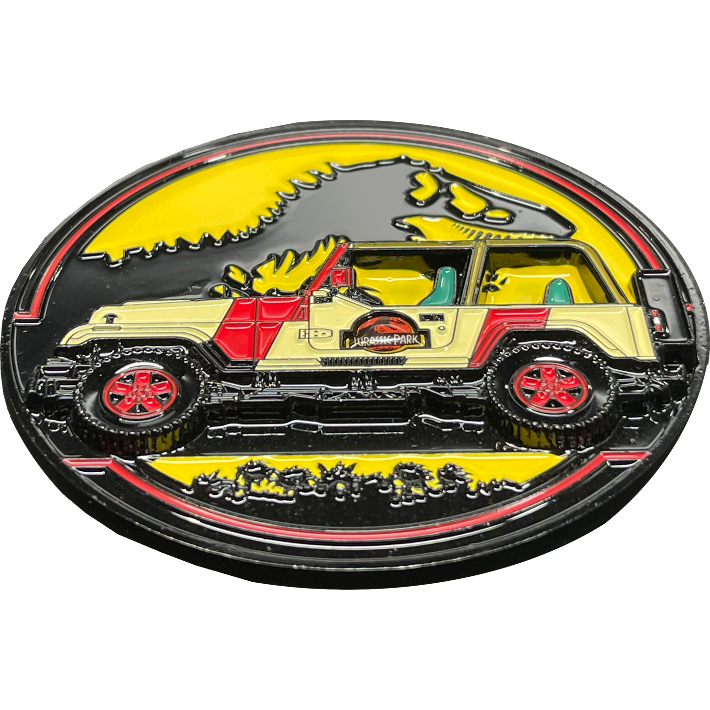Discontinued BL17-004 Jurassic Tyrannosaurus Rex Dinosaur Truck 4x4 Challenge Coin
