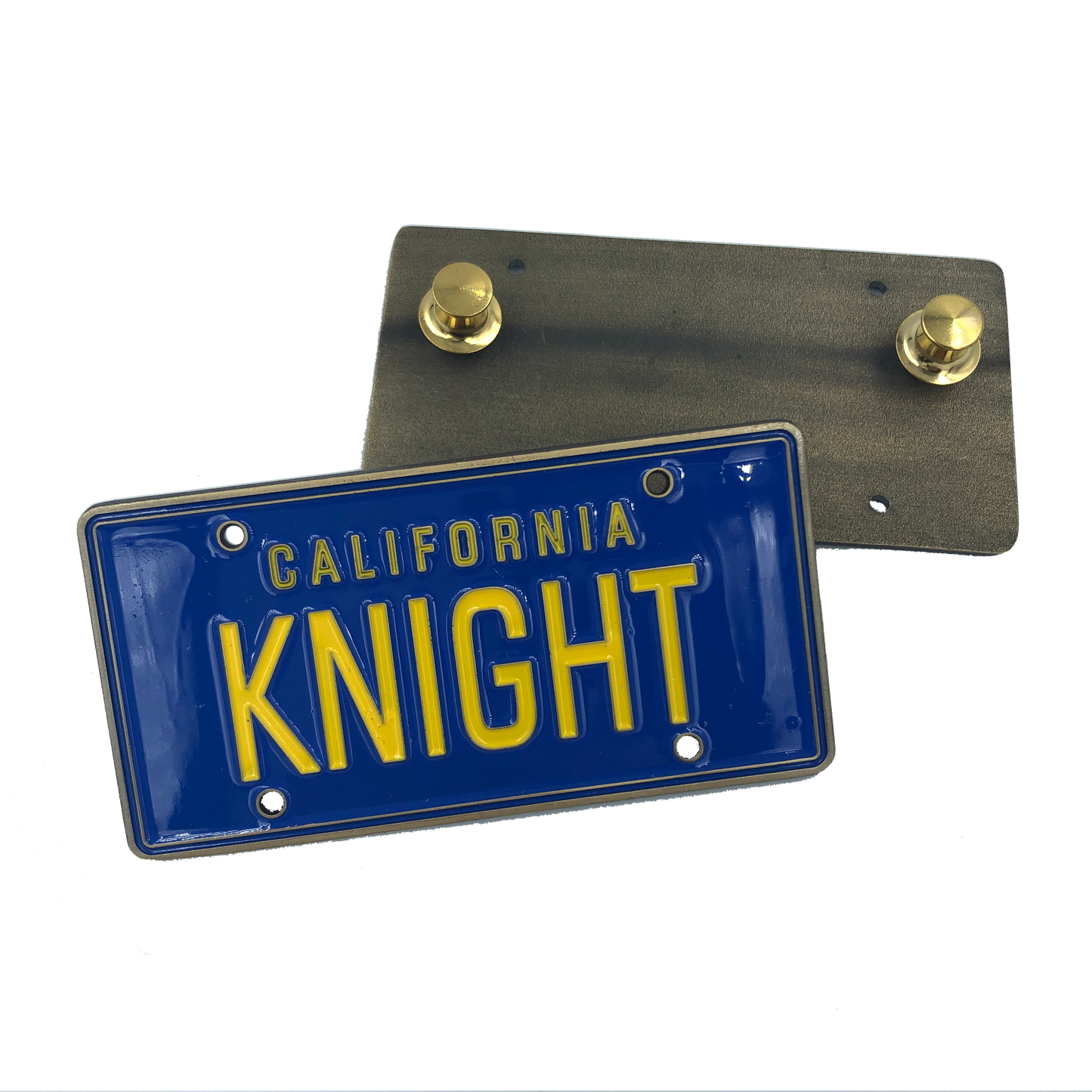 FF-016 KNIGHT License Plate Medallion Pin with dual pin backs KITT