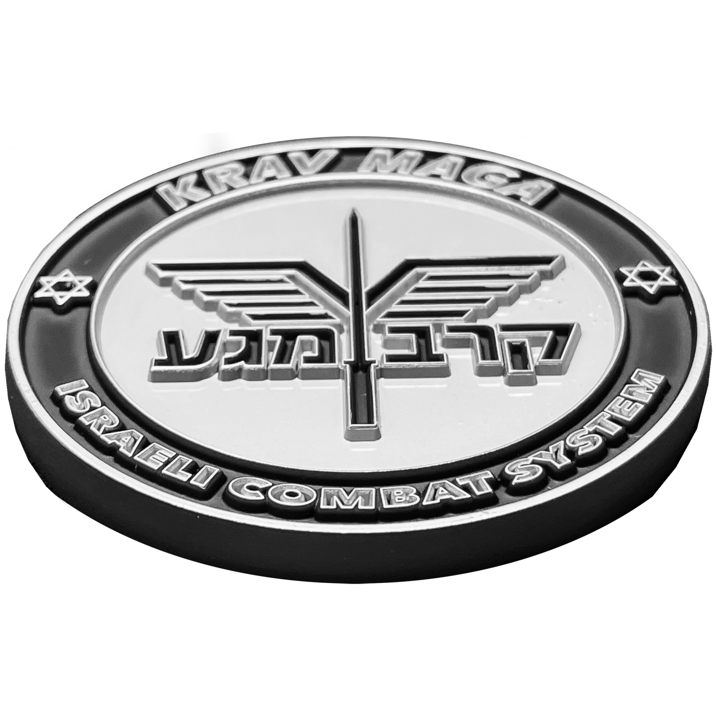 BL15-001 KRAV MAGA Israeli Combat System Silver Challenge Coin