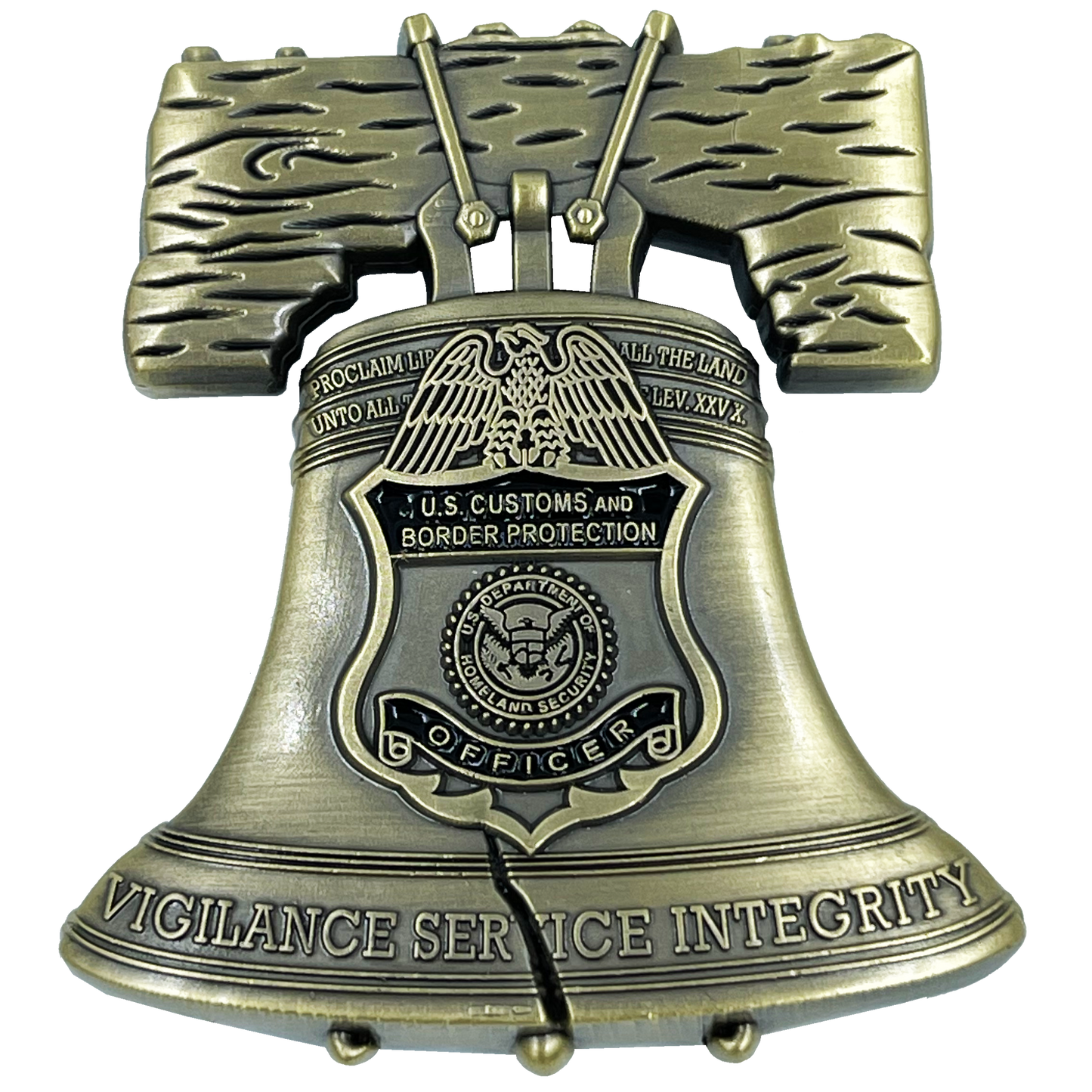 BL12-017 CBP Field Operations Philly Liberty Bell Philadelphia Field Office Challenge Coin