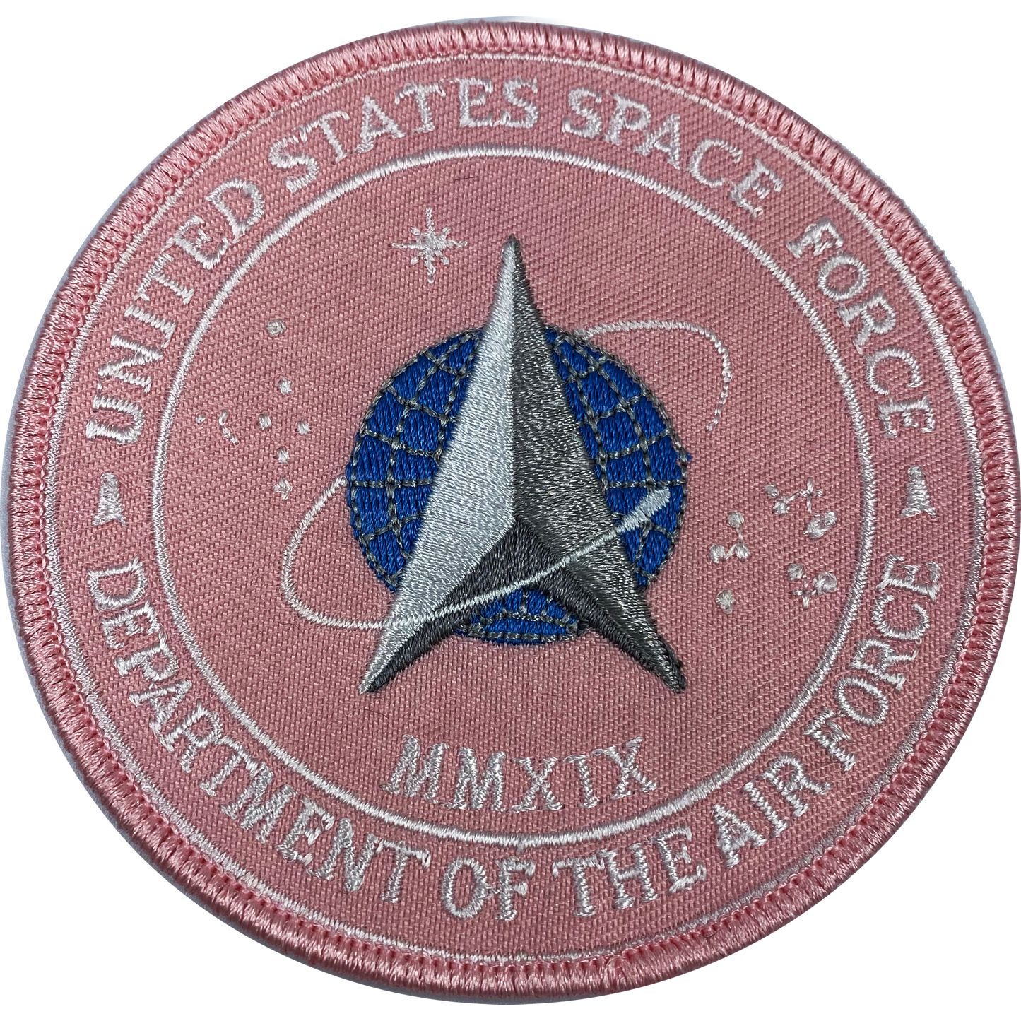 discontinued CL4-07 Pink breast Cancer Awareness United States Space Force Patch U.S. Department of the Air Force MMXIX