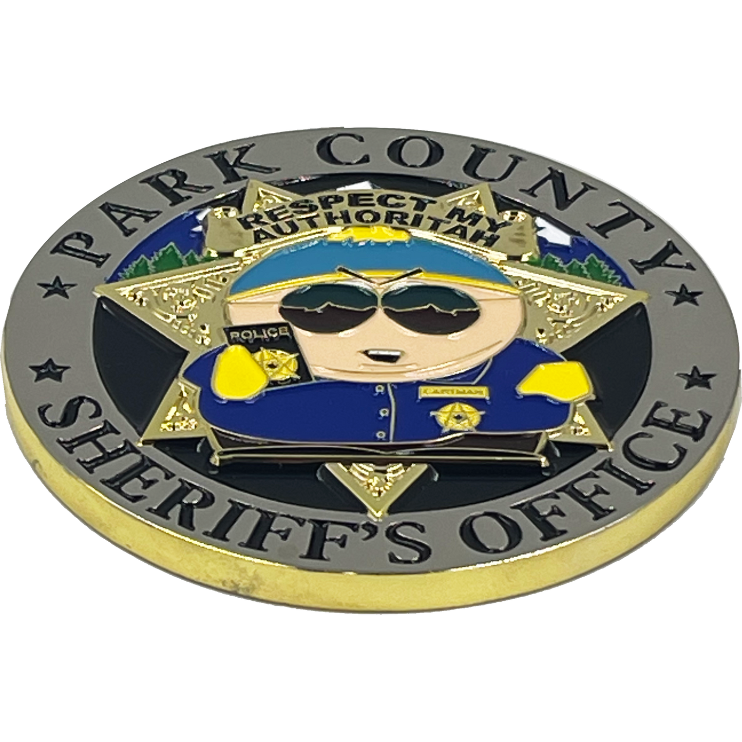 BL17-002 South Park County Sheriff's Office POLICE Challenge Coin