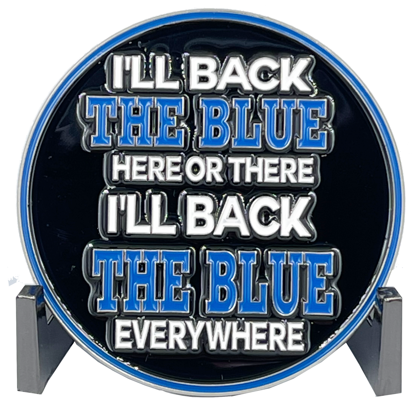 BL8-004 Dr Seuss Cancel Culture Back the Blue Cat in the Hat Challenge Coin Police NYPD LAPD CBP