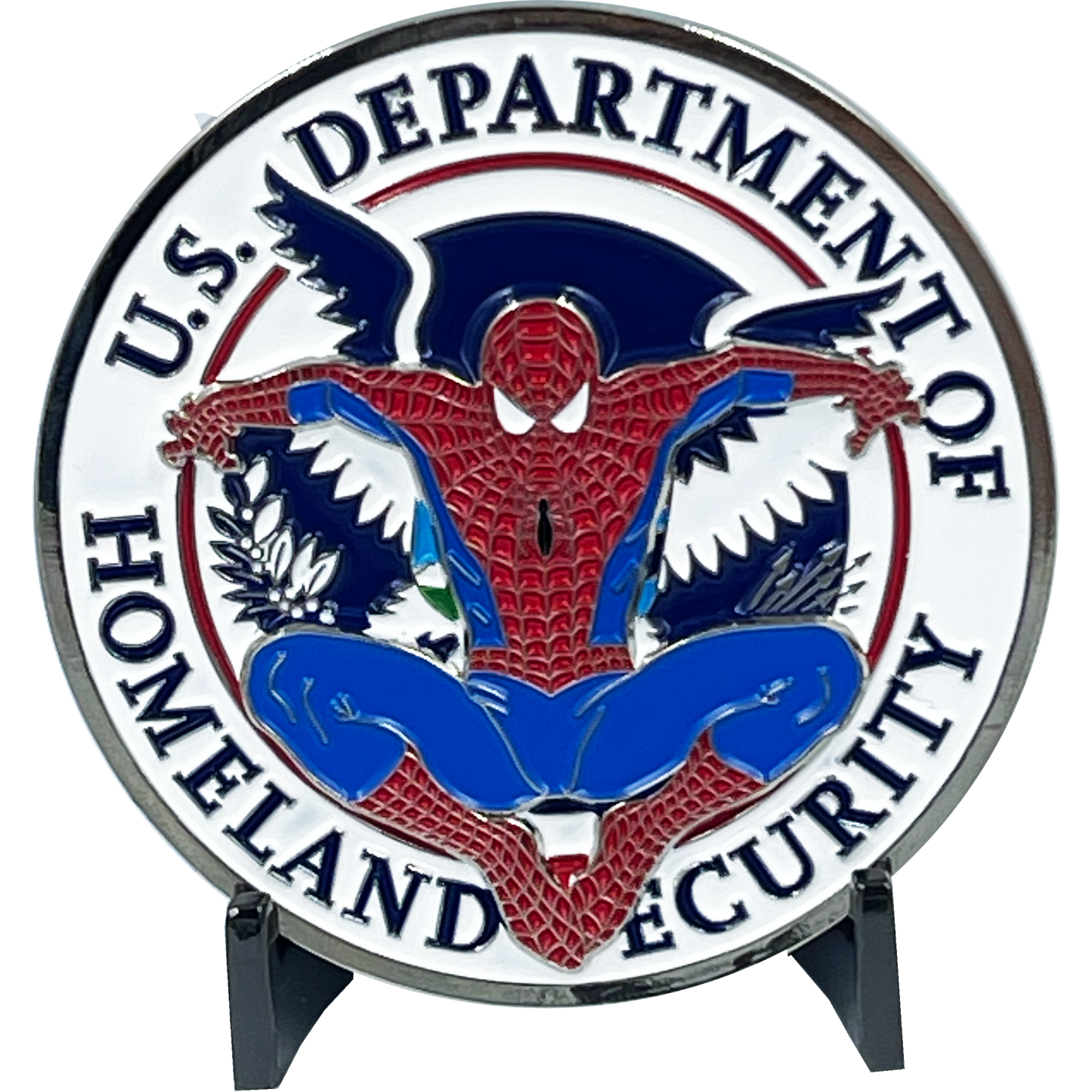 BL11-009 Homeland Spidey Challenge Coin Border Patrol CBP TSA FAM FEMA HSI ICE