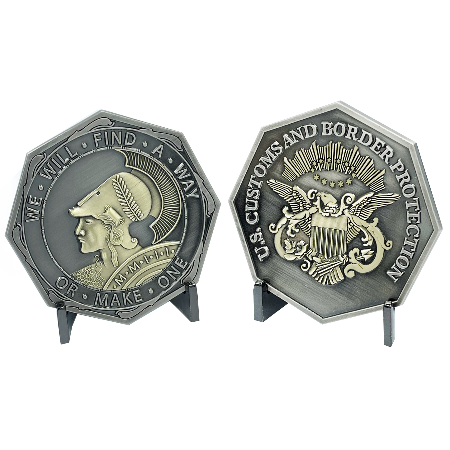 EL2-019 WE WILL FIND A WAY OR MAKE ONE CBP, Border Patrol, Air and Marine, Field Operations, BP, AMO, OFO Challenge Coin