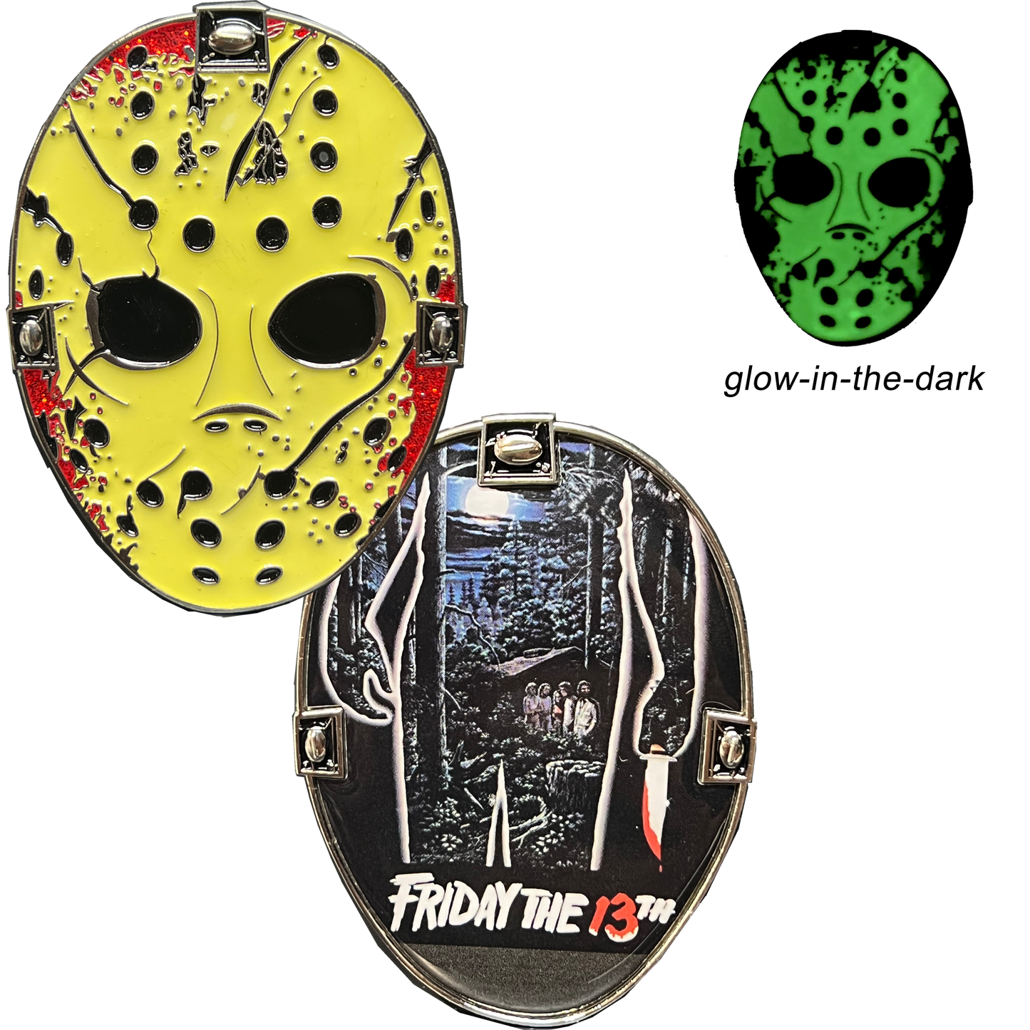 EL11-005 Jason Voorhees Challenge Coin Friday the 13th Movie Poster