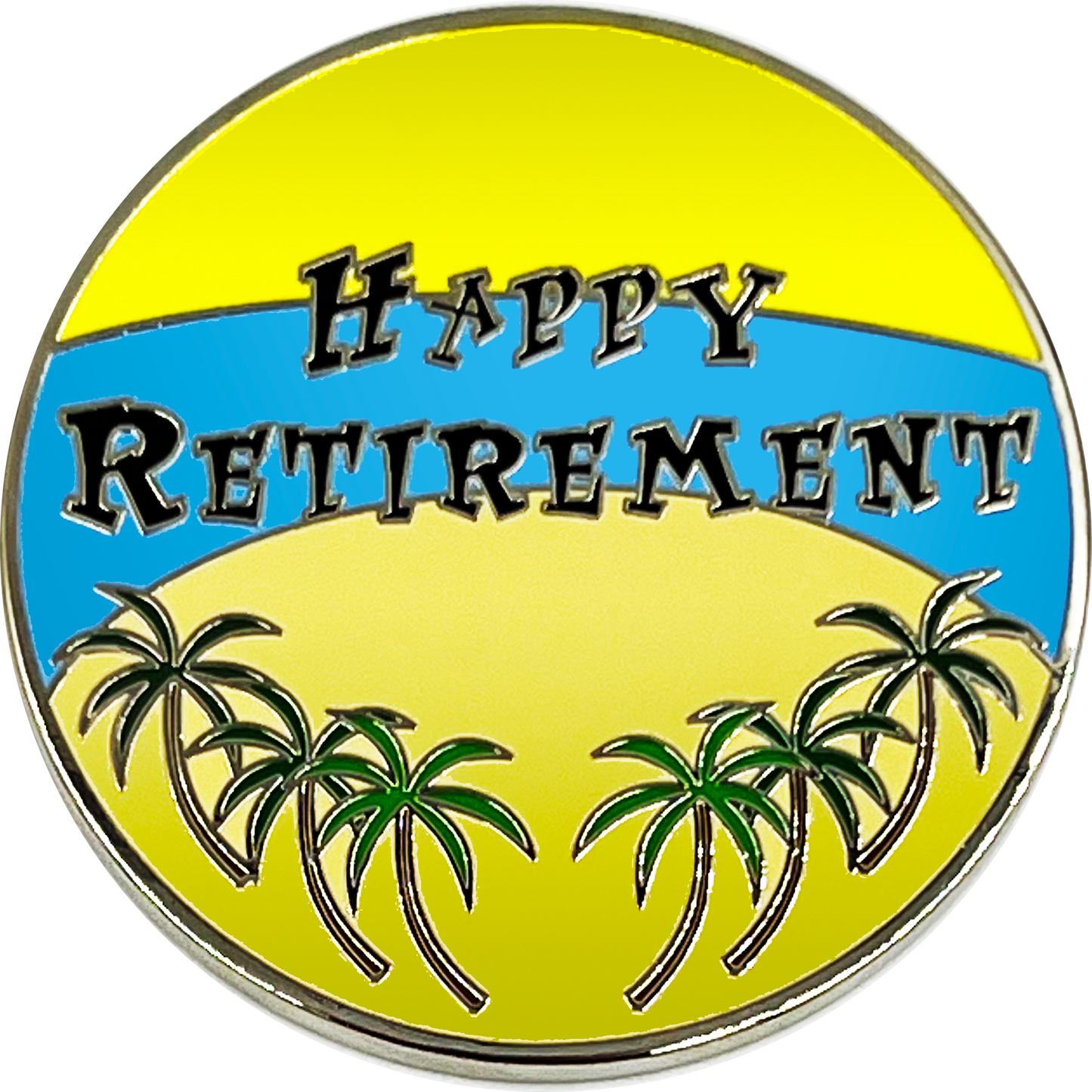 EL13-008 Retirement Gift WE WISH YOU ALL THE BEST Challenge Coin Police Fire First Responder Nurse Doctor Work