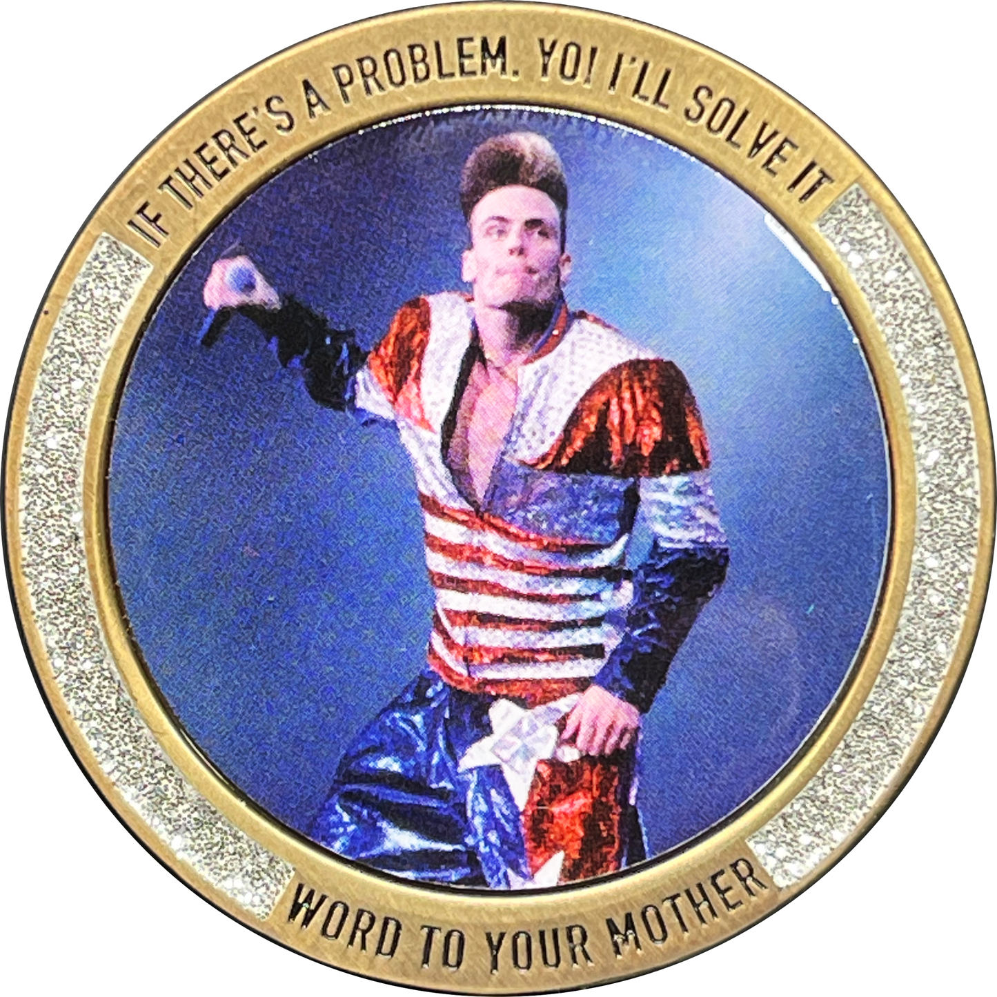 discontinue BL12-002 ICE ICE Baby Challenge Coin ERO DRO HSI Vanilla Ice Parody Immigration and Customs Enforcement