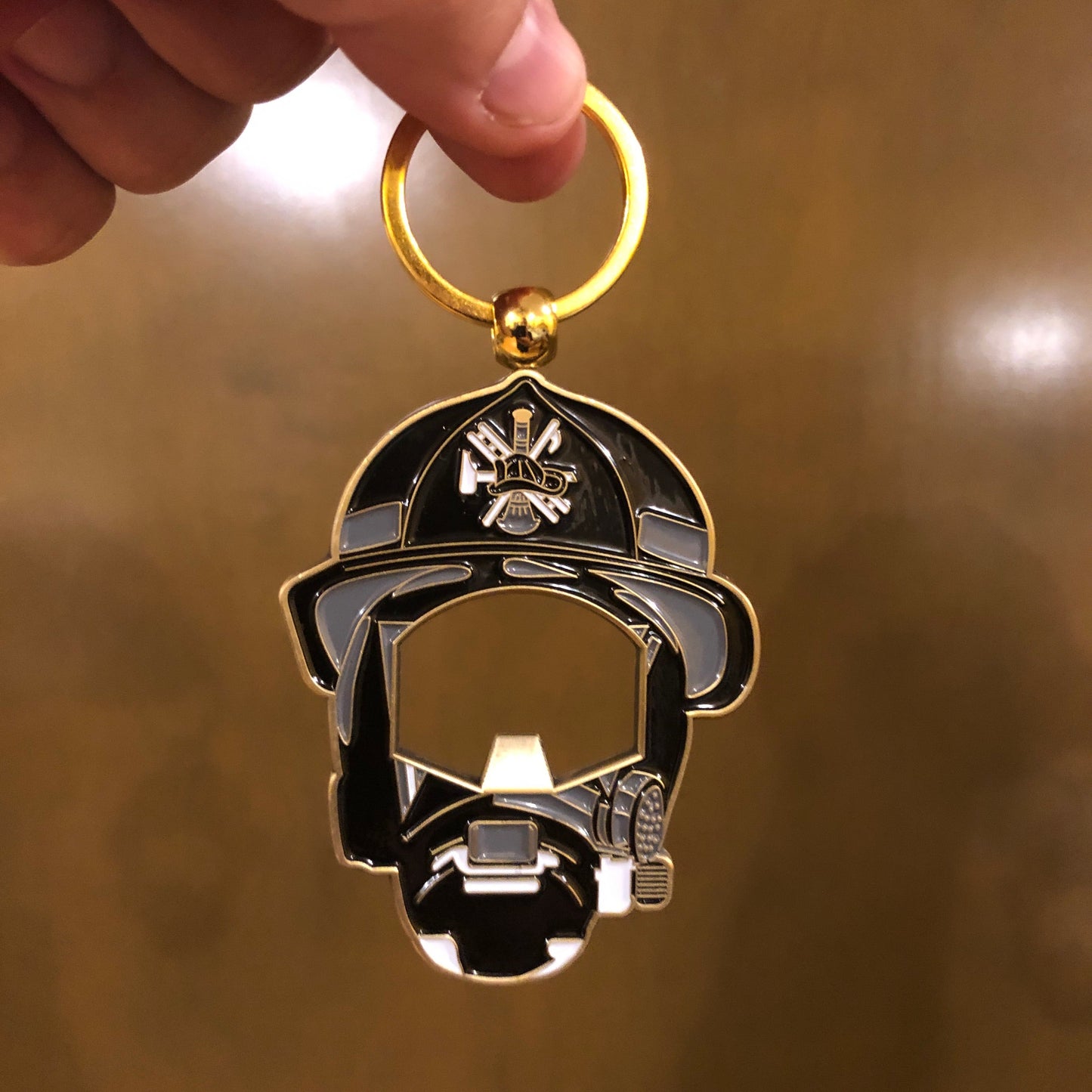 GL11-007 Firefighter Set: Challenge Coin and Keychain (Fireman First Responder) Bottle Opener fighter