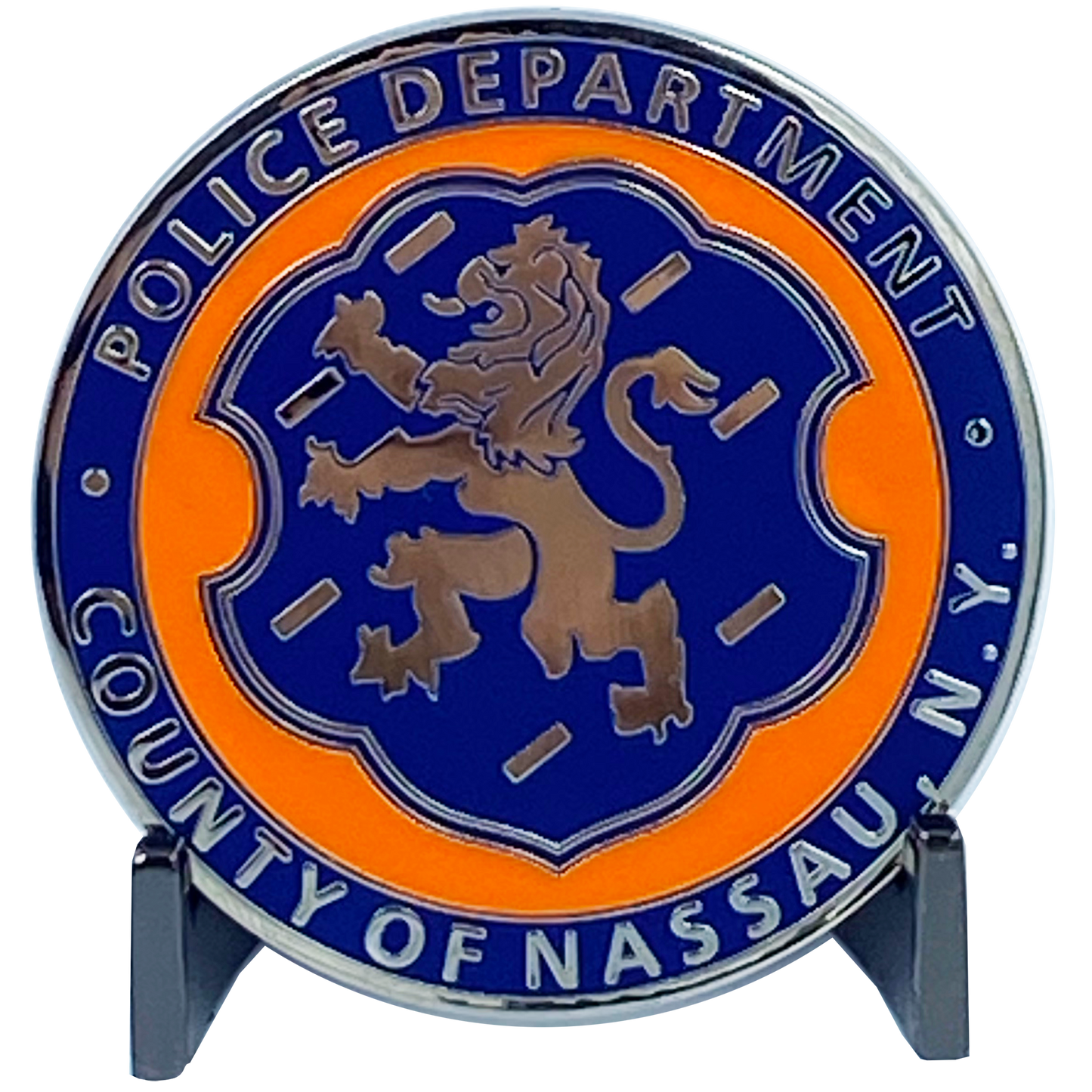 EL3-003 K9 Canine NCPD LI Nassau County Police Department Long island Dept. Challenge Coin thin blue line