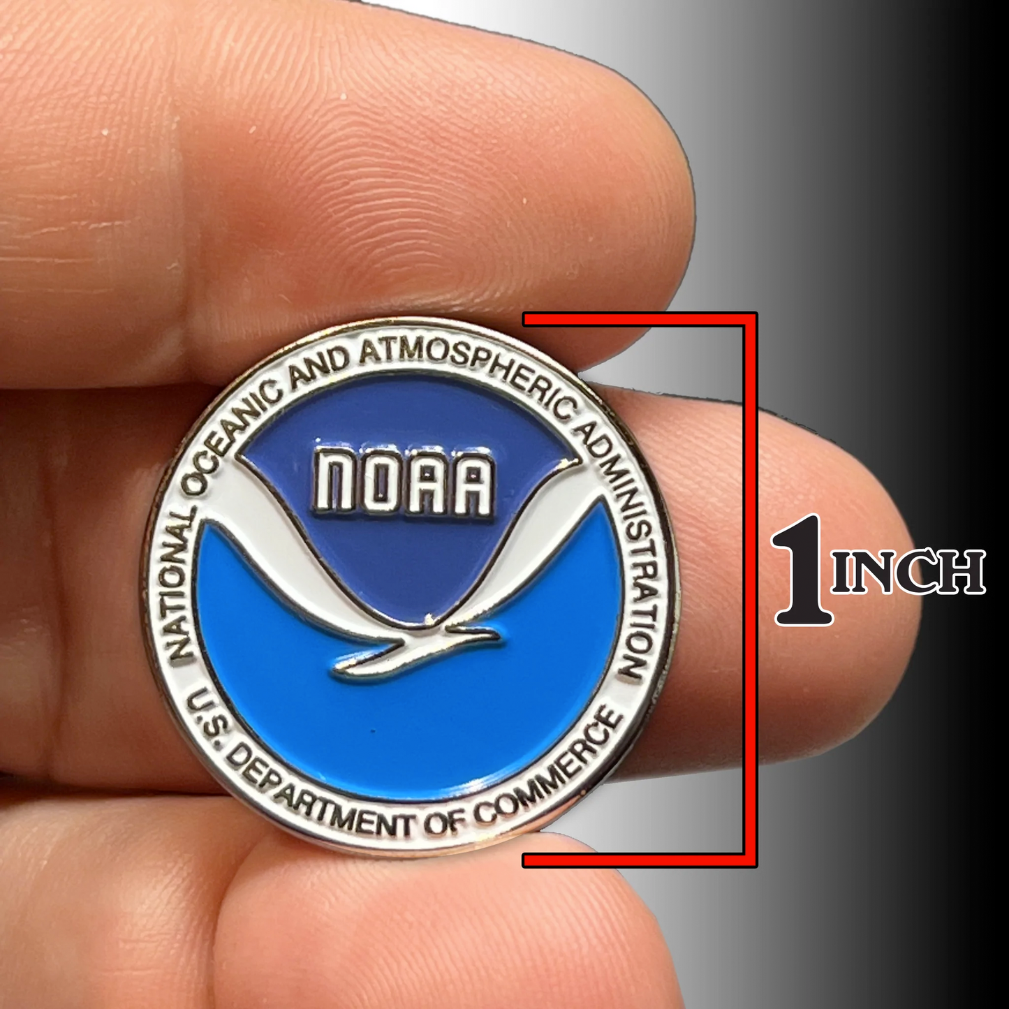 GL4-019 NOAA National Oceanic Atmospheric Administration Department of Commerce lapel pin