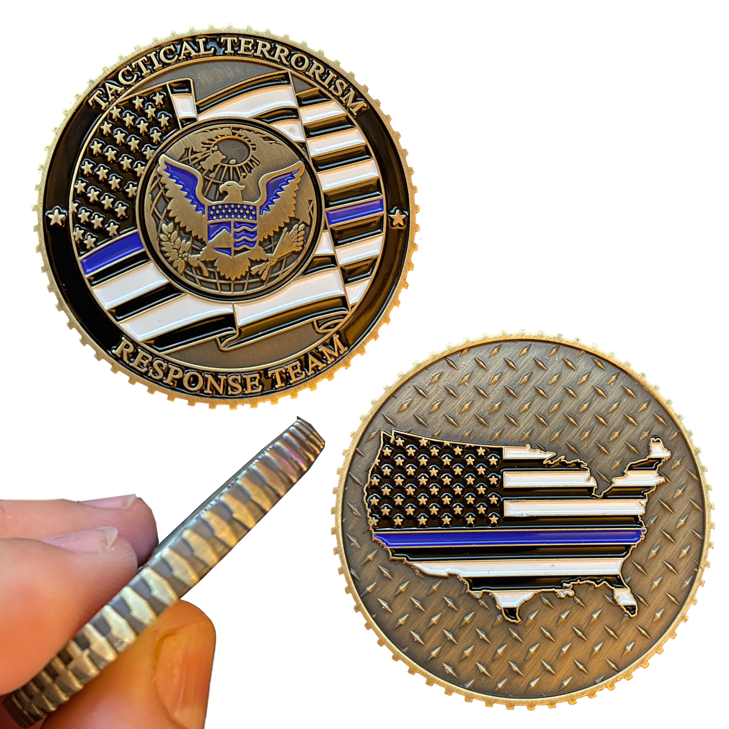 CC-005 Tactical Terrorism Response Team TTRT Challenge Coin CBP ICE HSI Field Ops Operations
